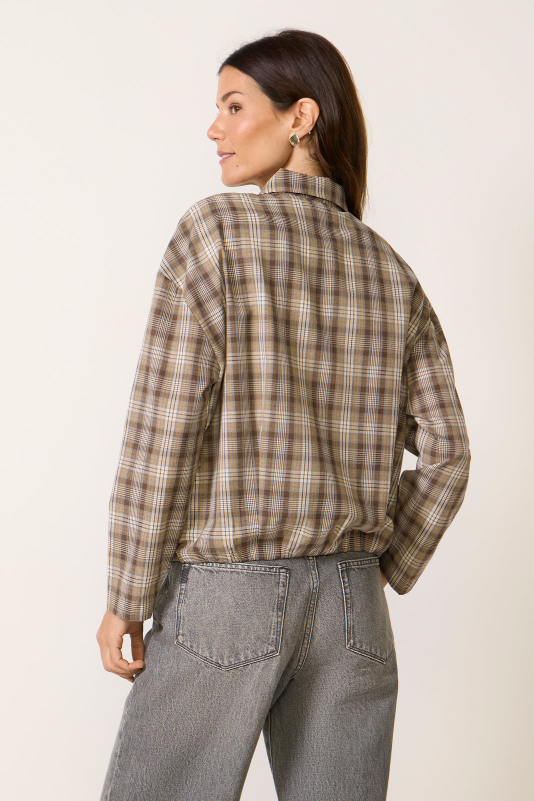 Vivienne Plaid Zip Up Jacket