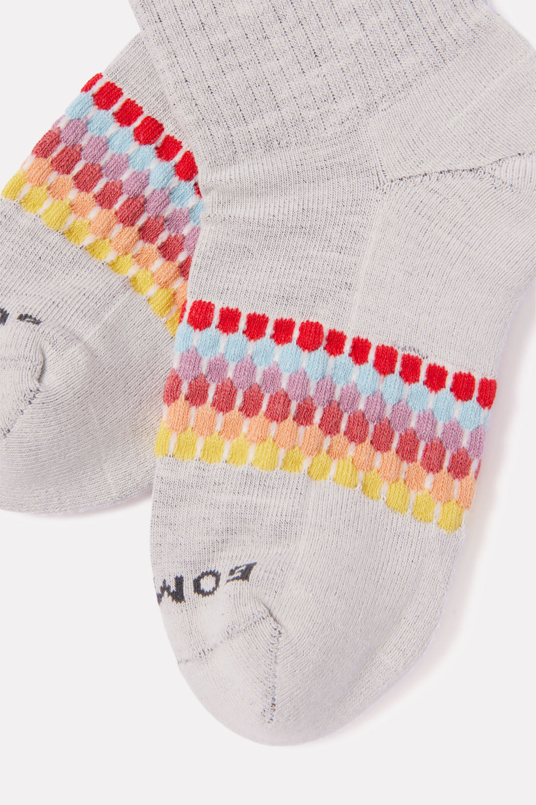 Honeycomb Stripe Quarter Sock