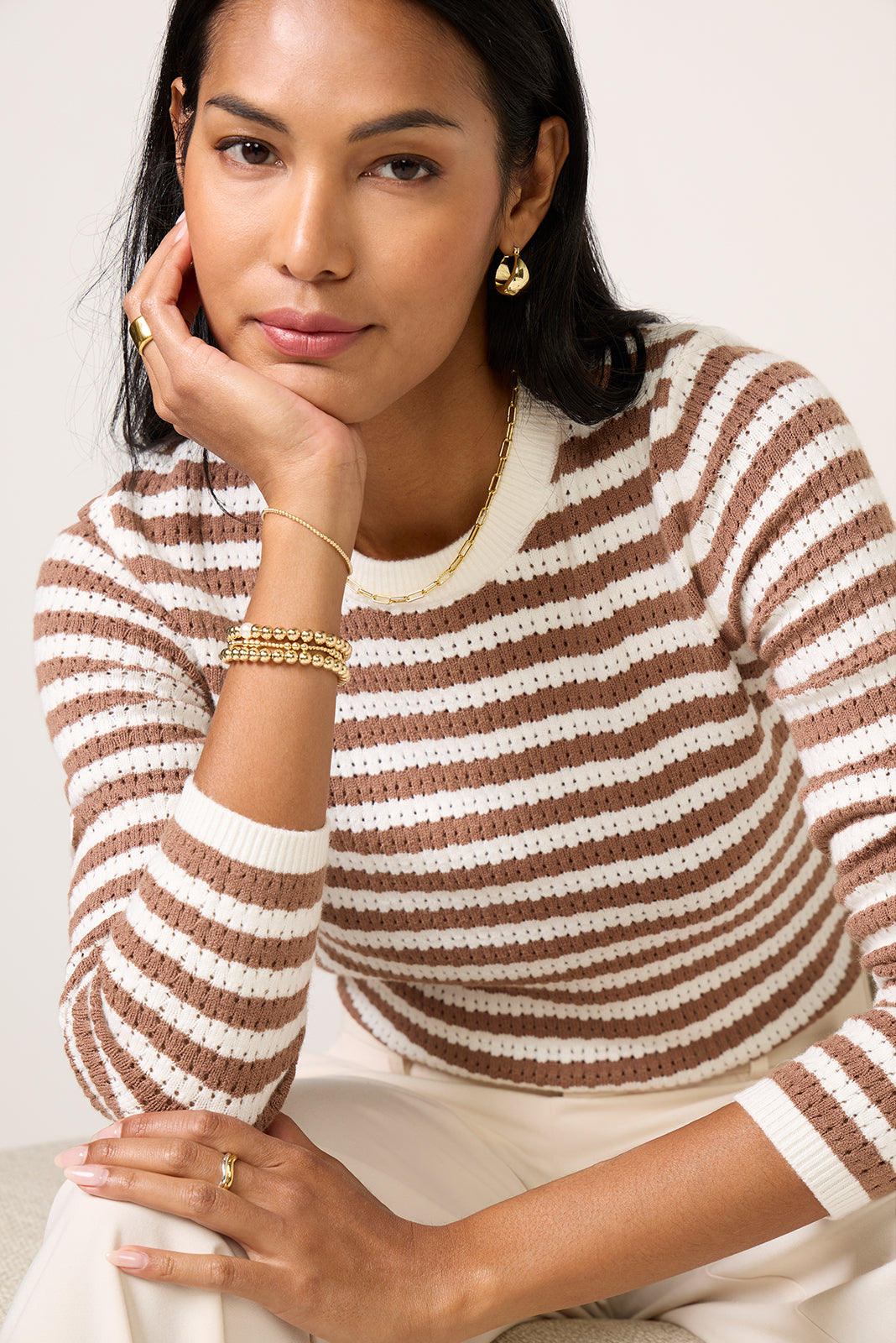 Amanda Pointelle Sweater