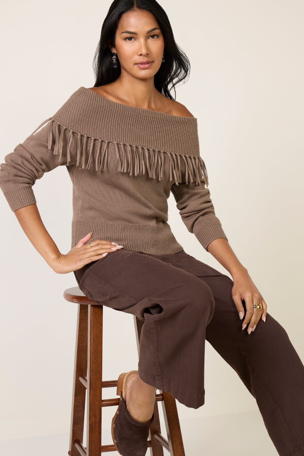 Simonetta Fringe Sweater