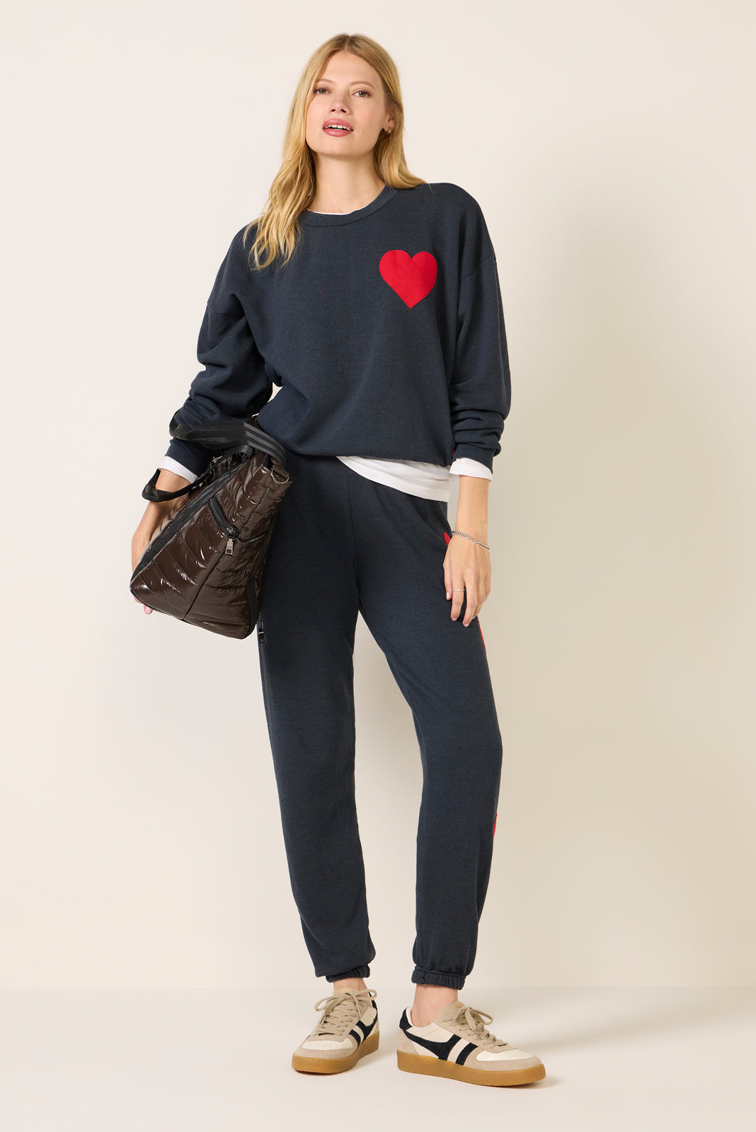 Heart Stitch Crew Sweatshirt