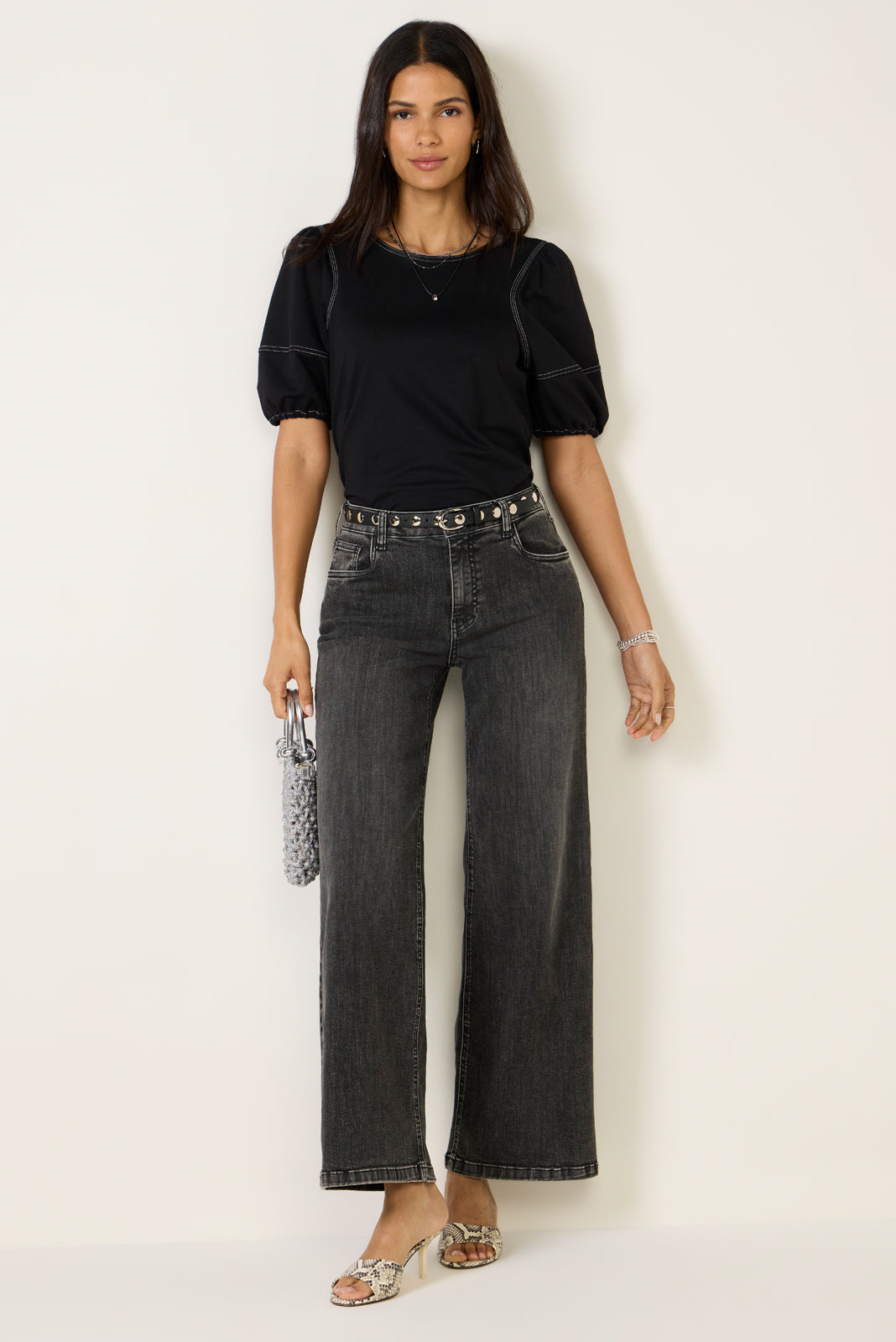 Memphis Contrast Stitch Top