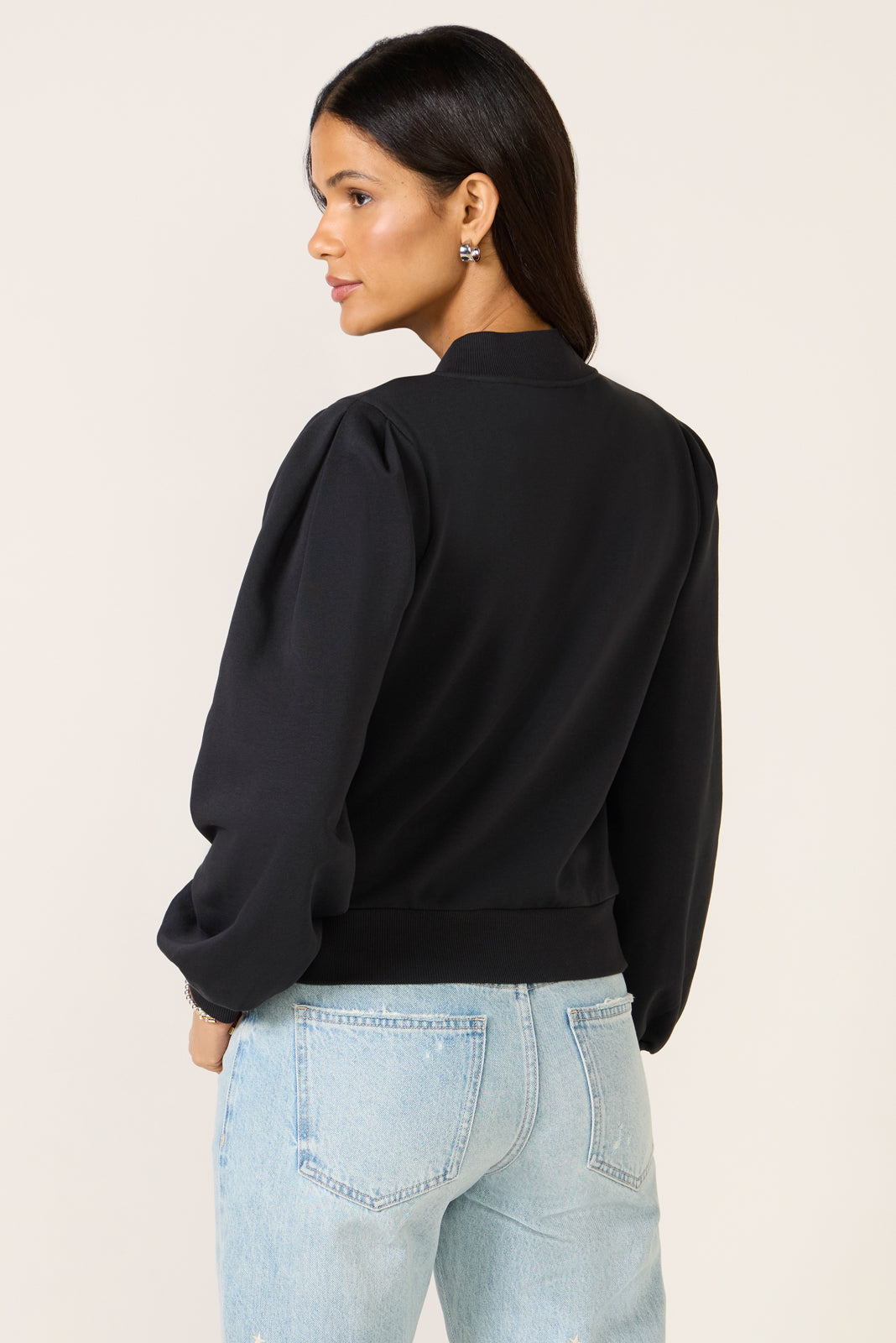 Jaci Puff Zip Up Top