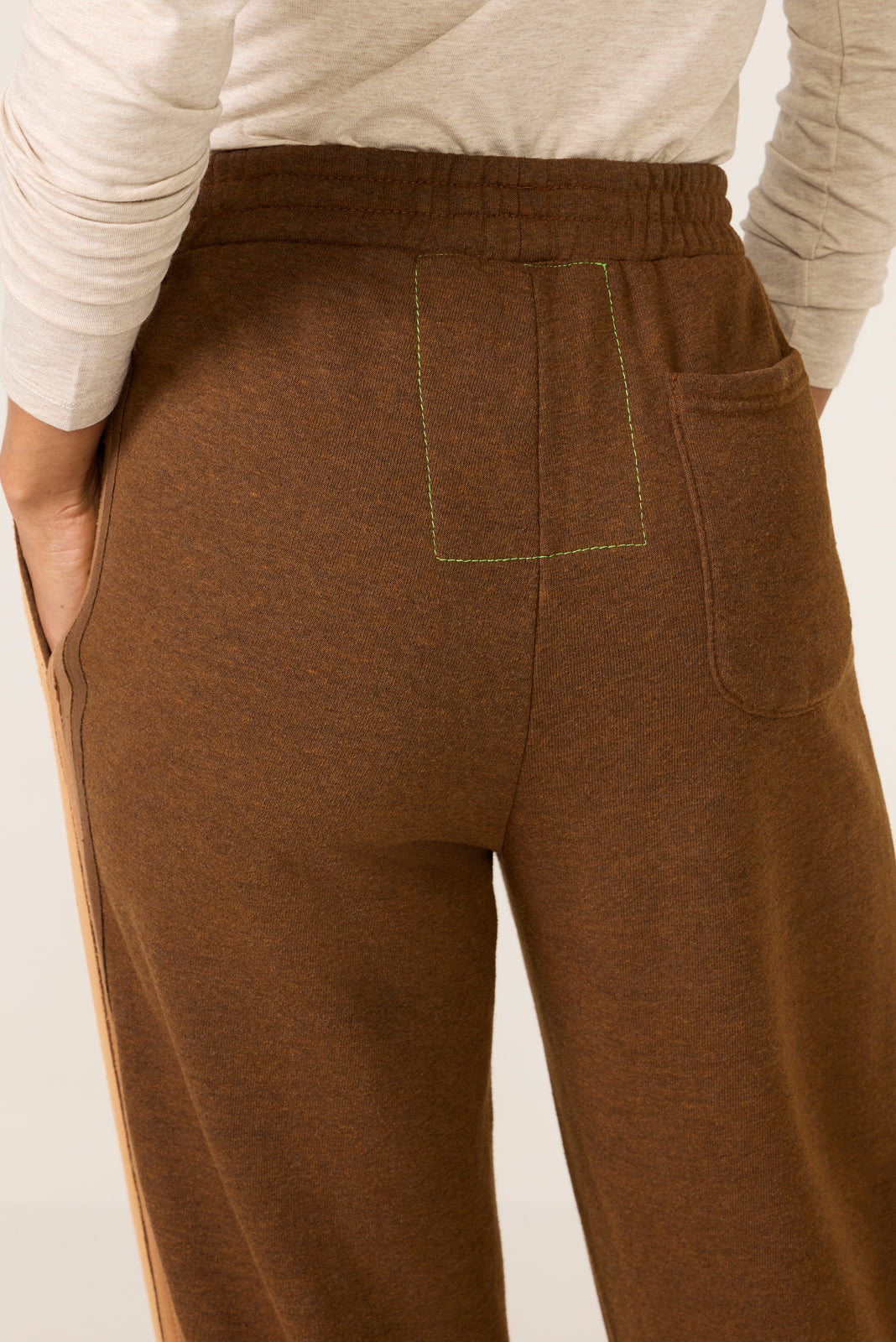 5 Stripe Wide Leg Sweatpant