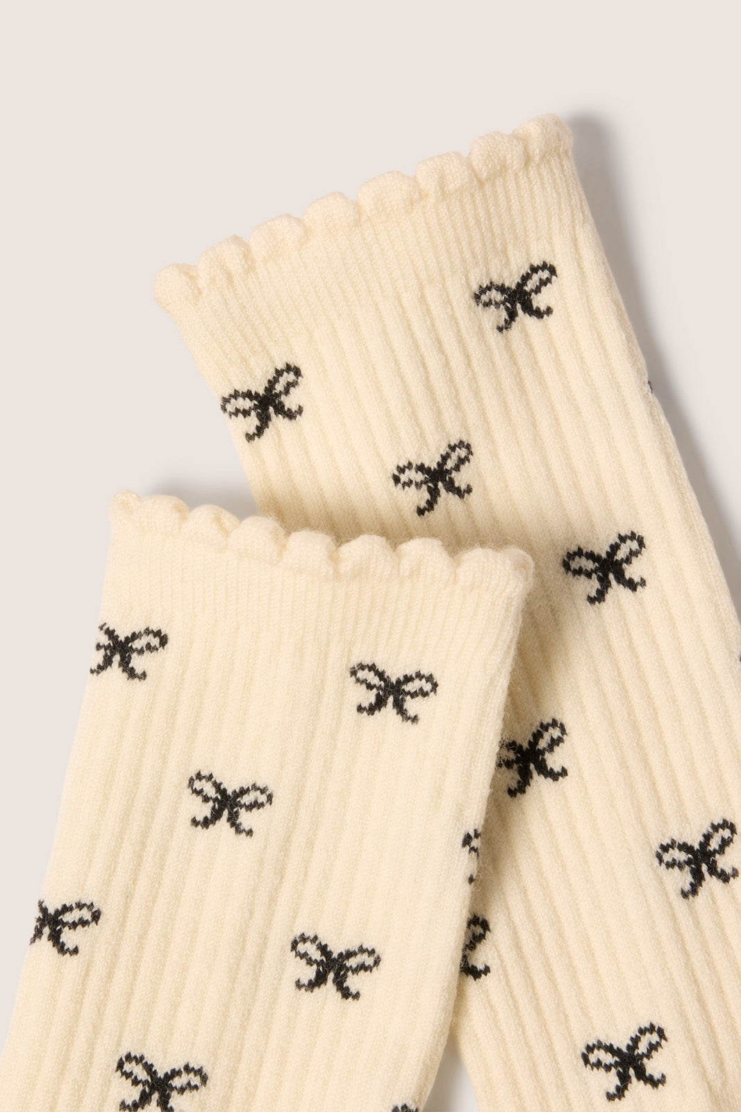 Merino Bow Half Calf Sock