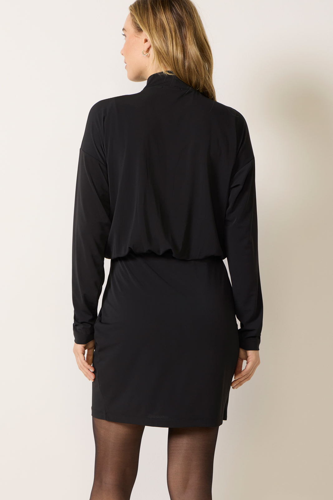 Luisa Long Sleeve Draped Mini Dress