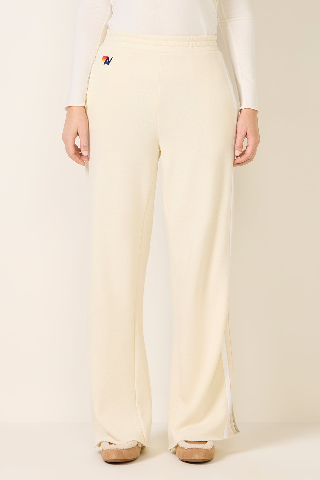 5 Stripe Wide Leg Sweatpant