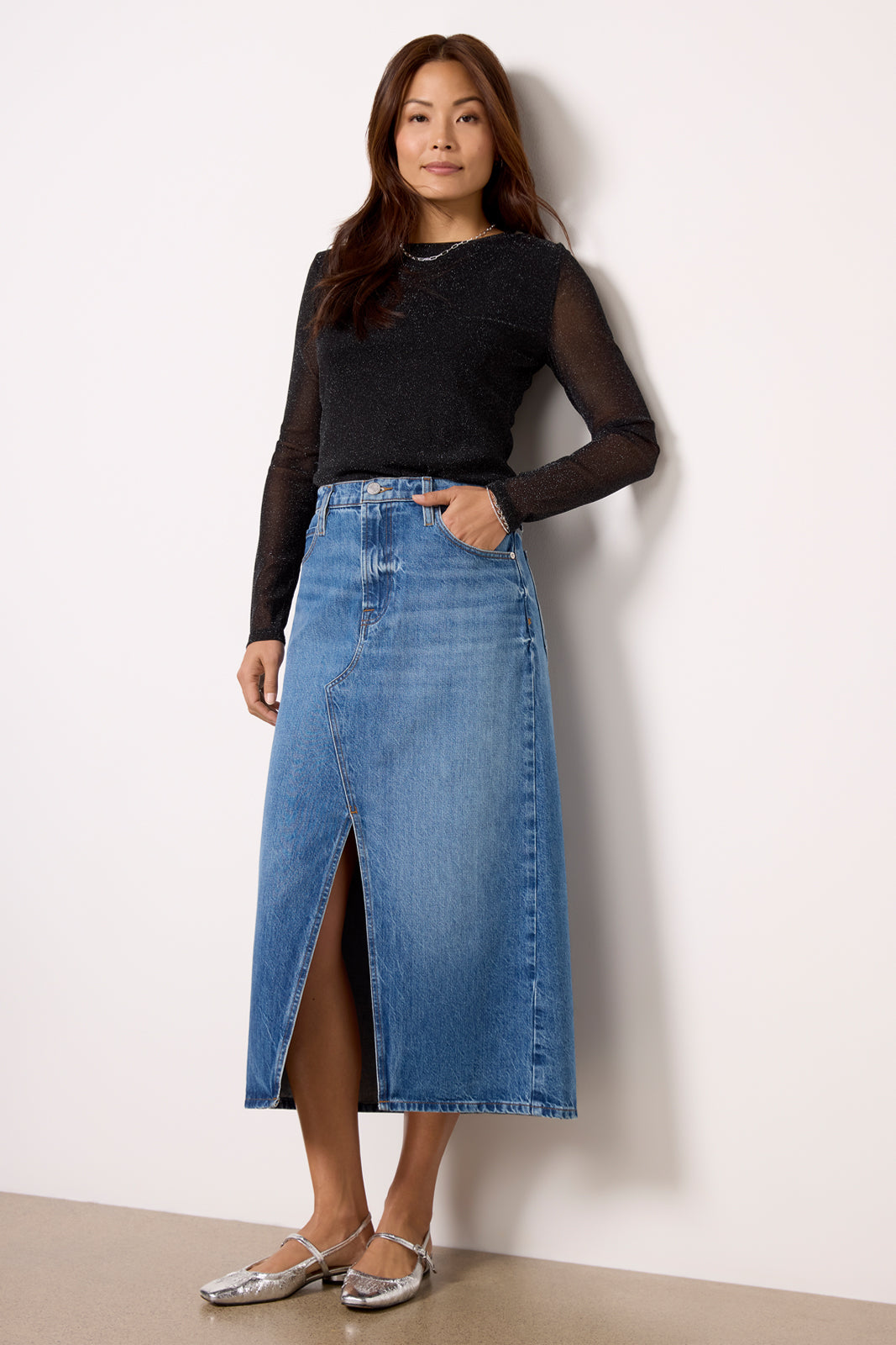 Sparkle Mesh Perfect Tee