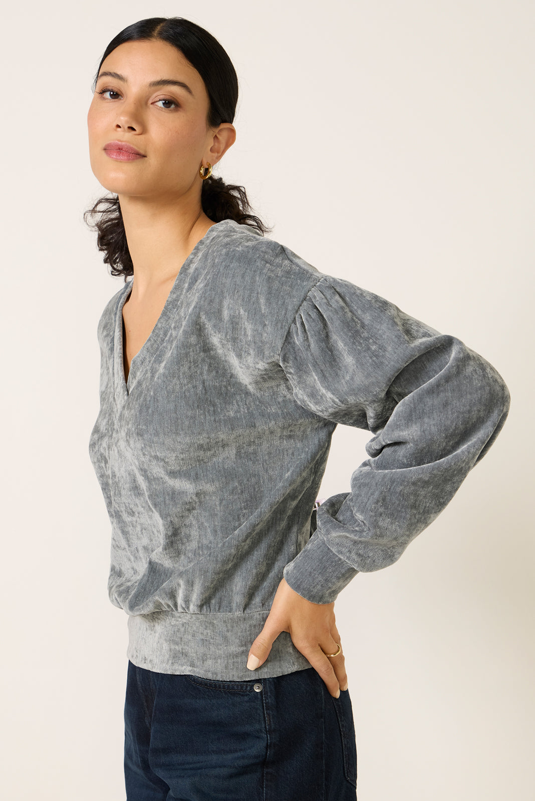 Philippa Velour Pullover