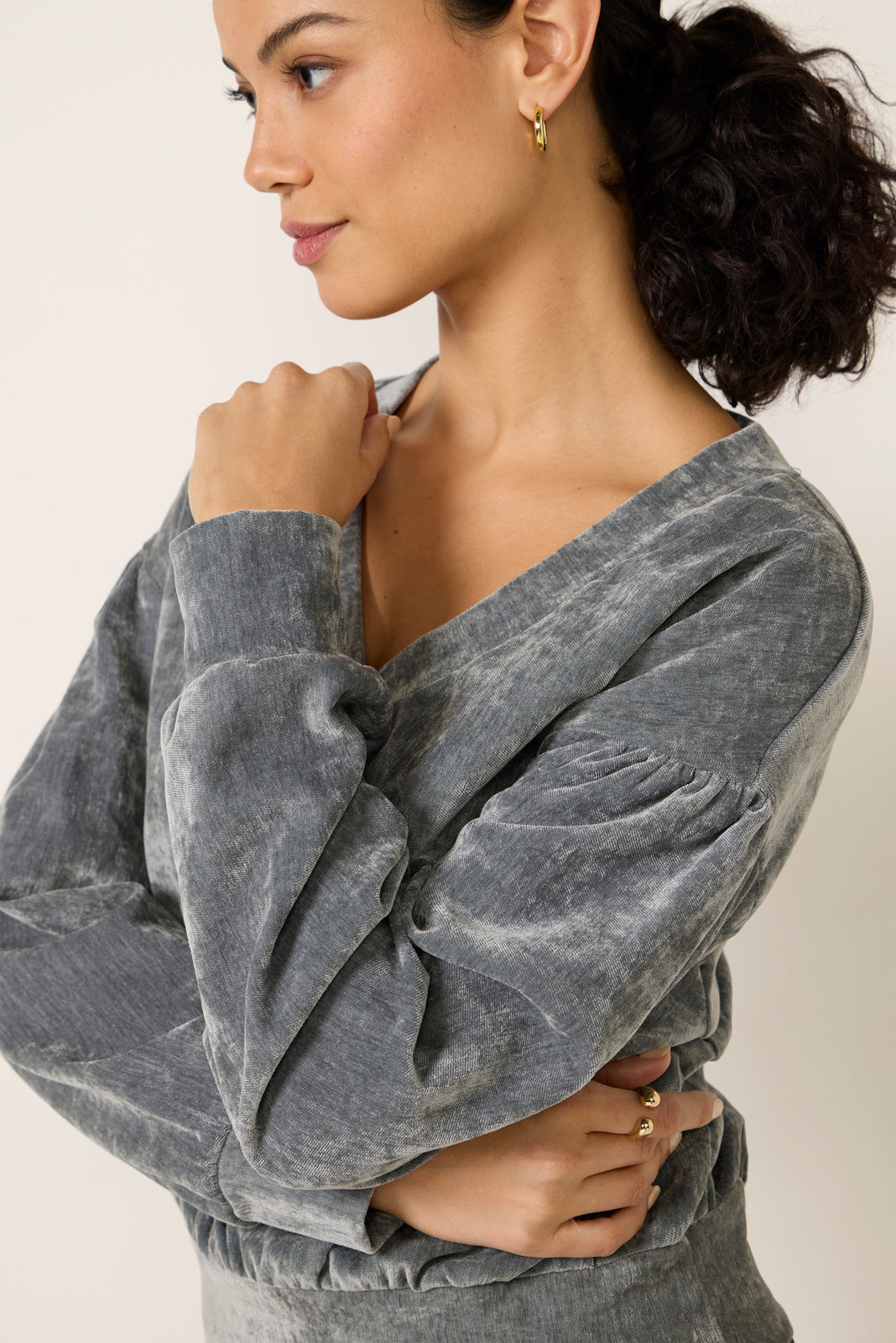 Philippa Velour Pullover