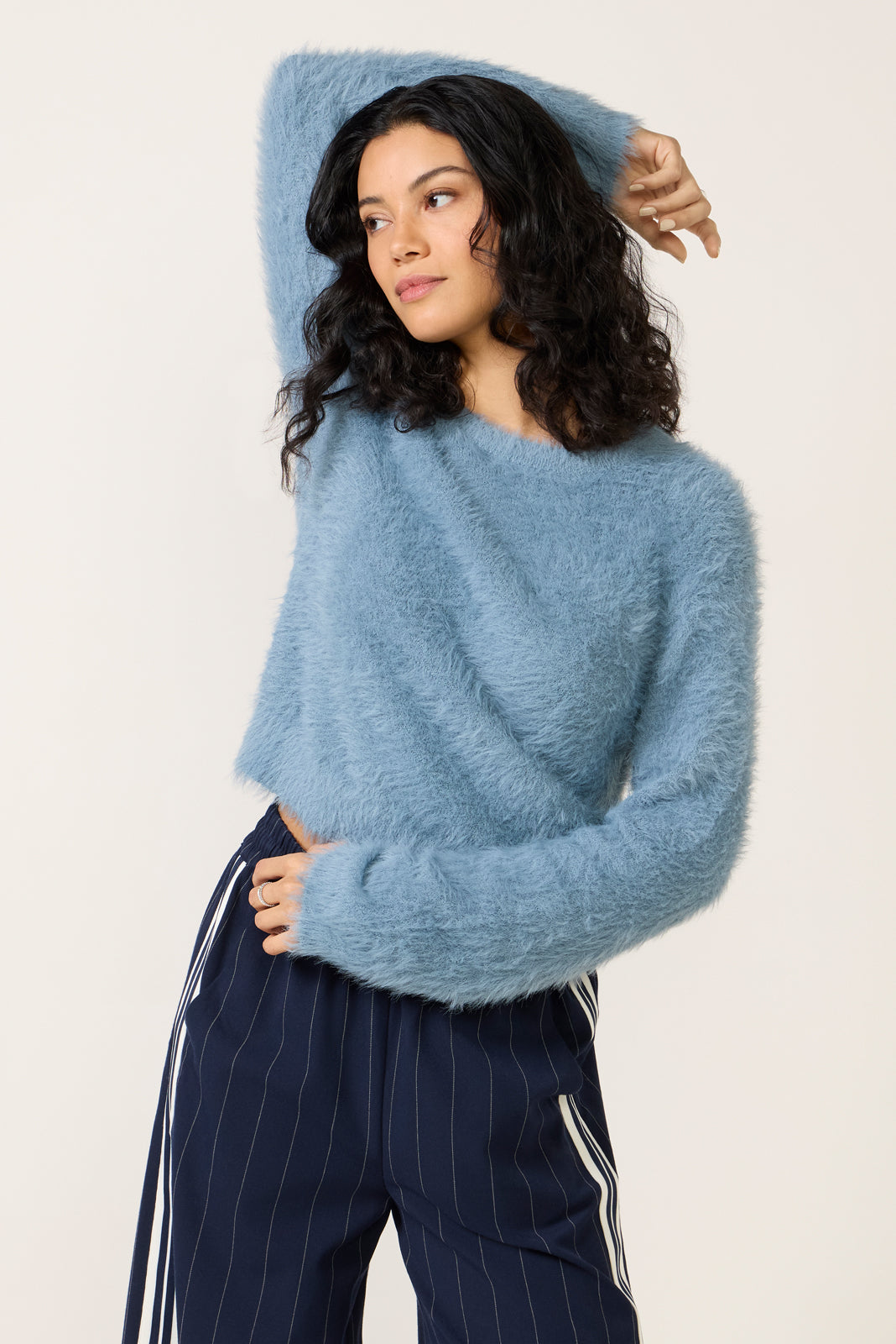 Penny Fuzzy Crew Sweater