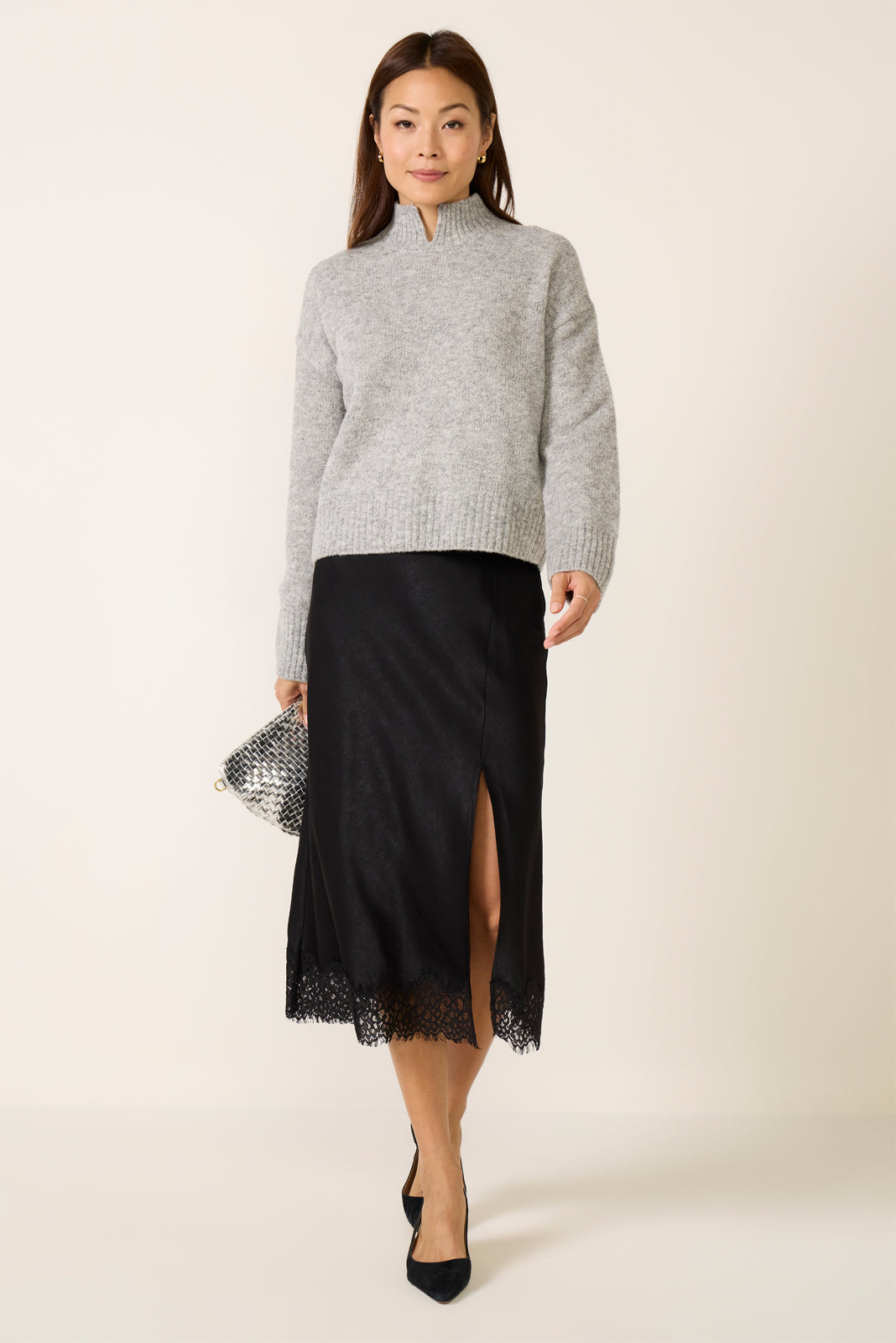 brielle sweater maxi dress Brielle Mockneck Sweater