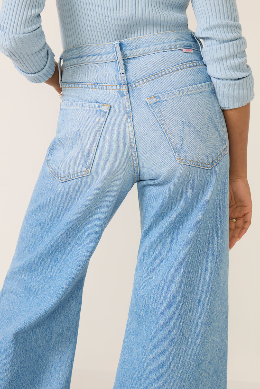 Petite Lil Lemon Twist Sneak Wide Leg Jean