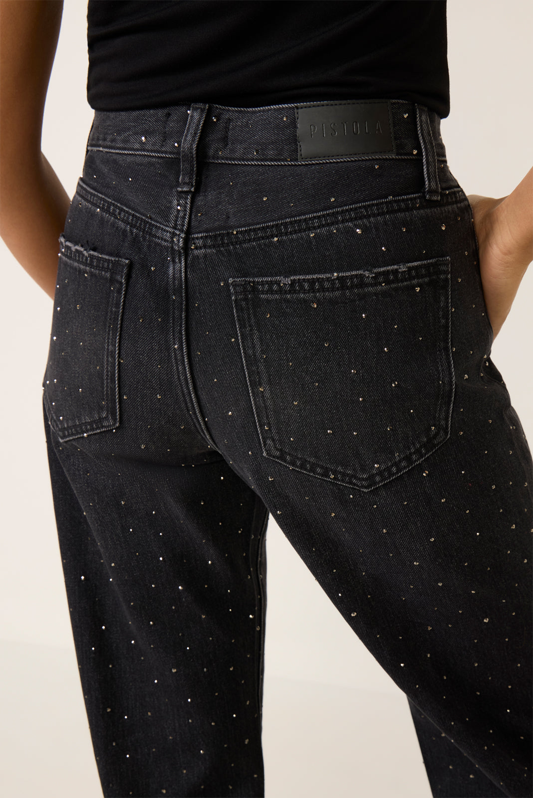 Petite Lexi Sparkle Barrel Jean