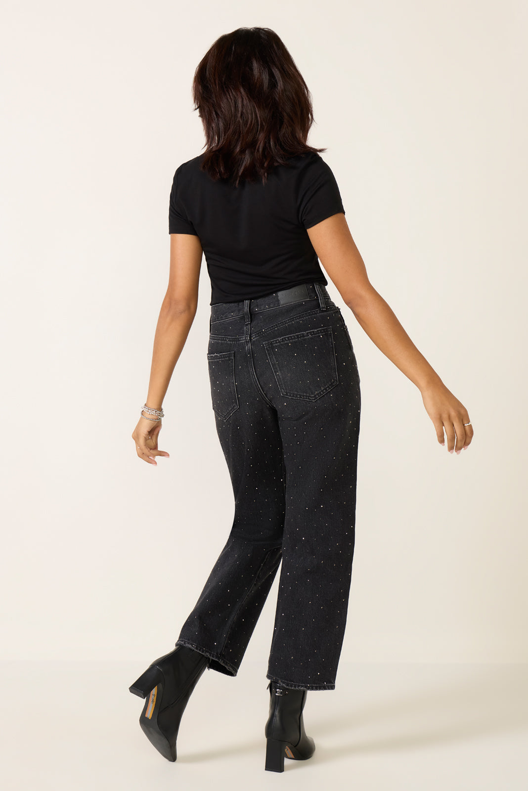Petite Lexi Sparkle Barrel Jean