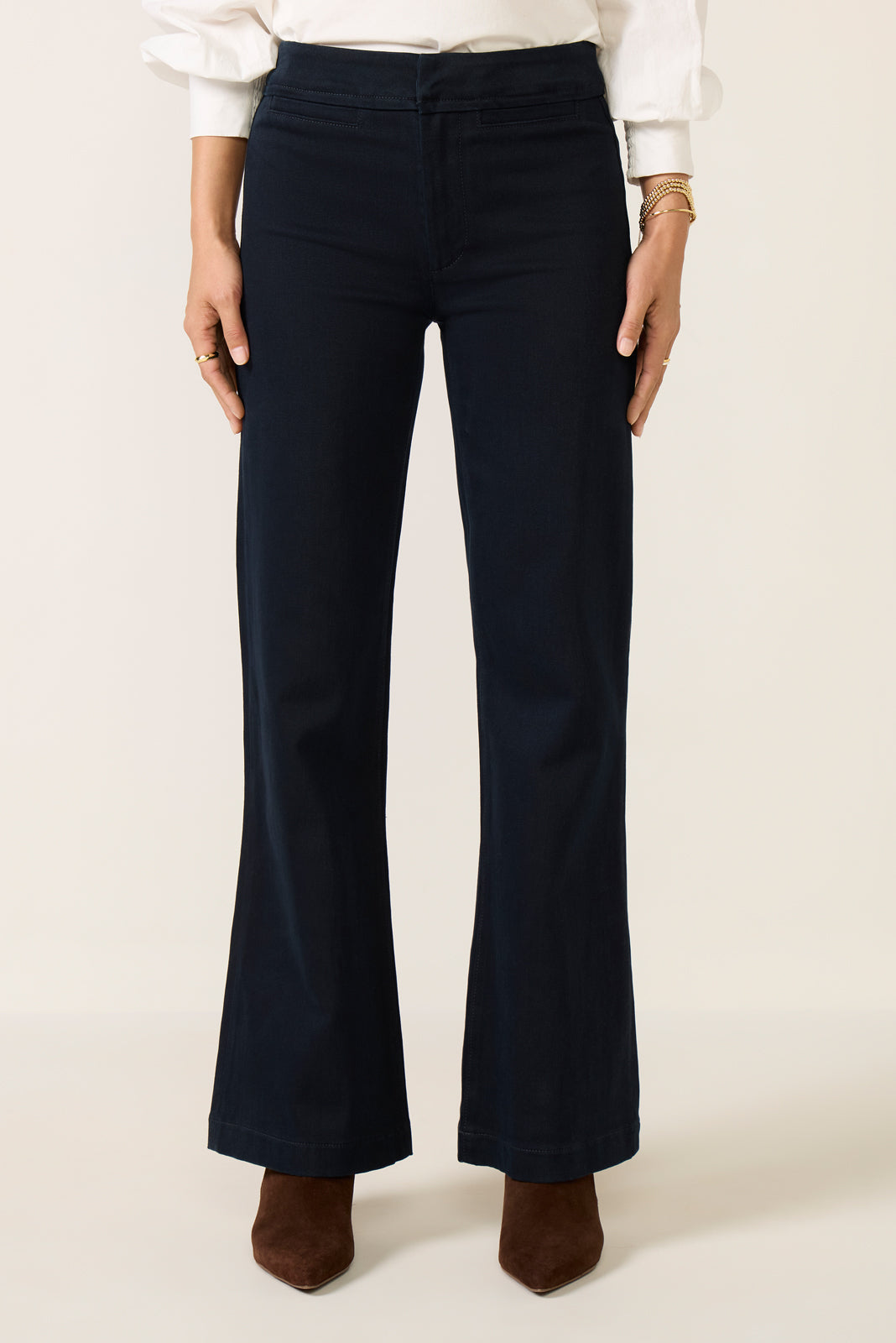Leenah Welt Pocket Wide Leg Trouser