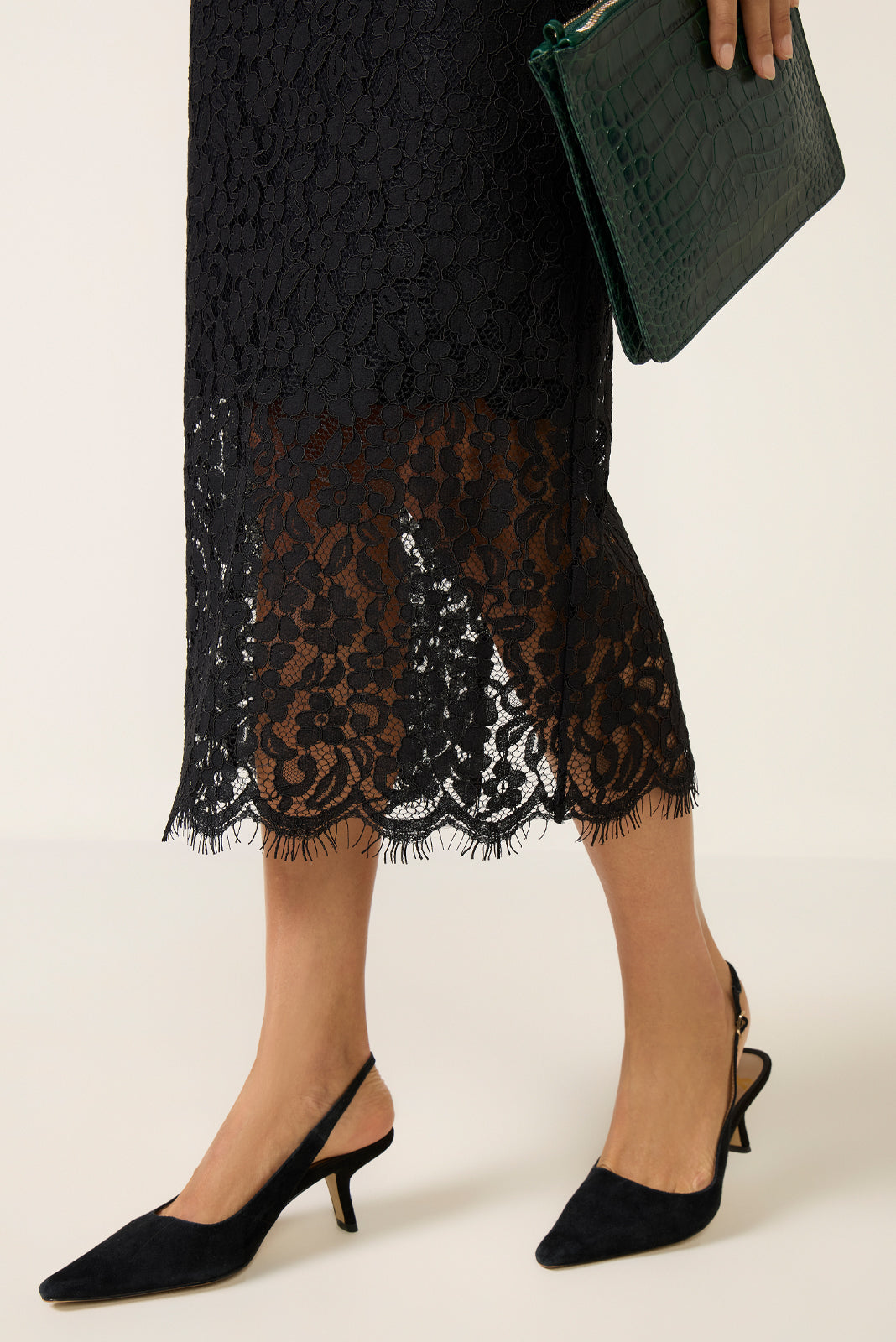 Lace Midi Skirt