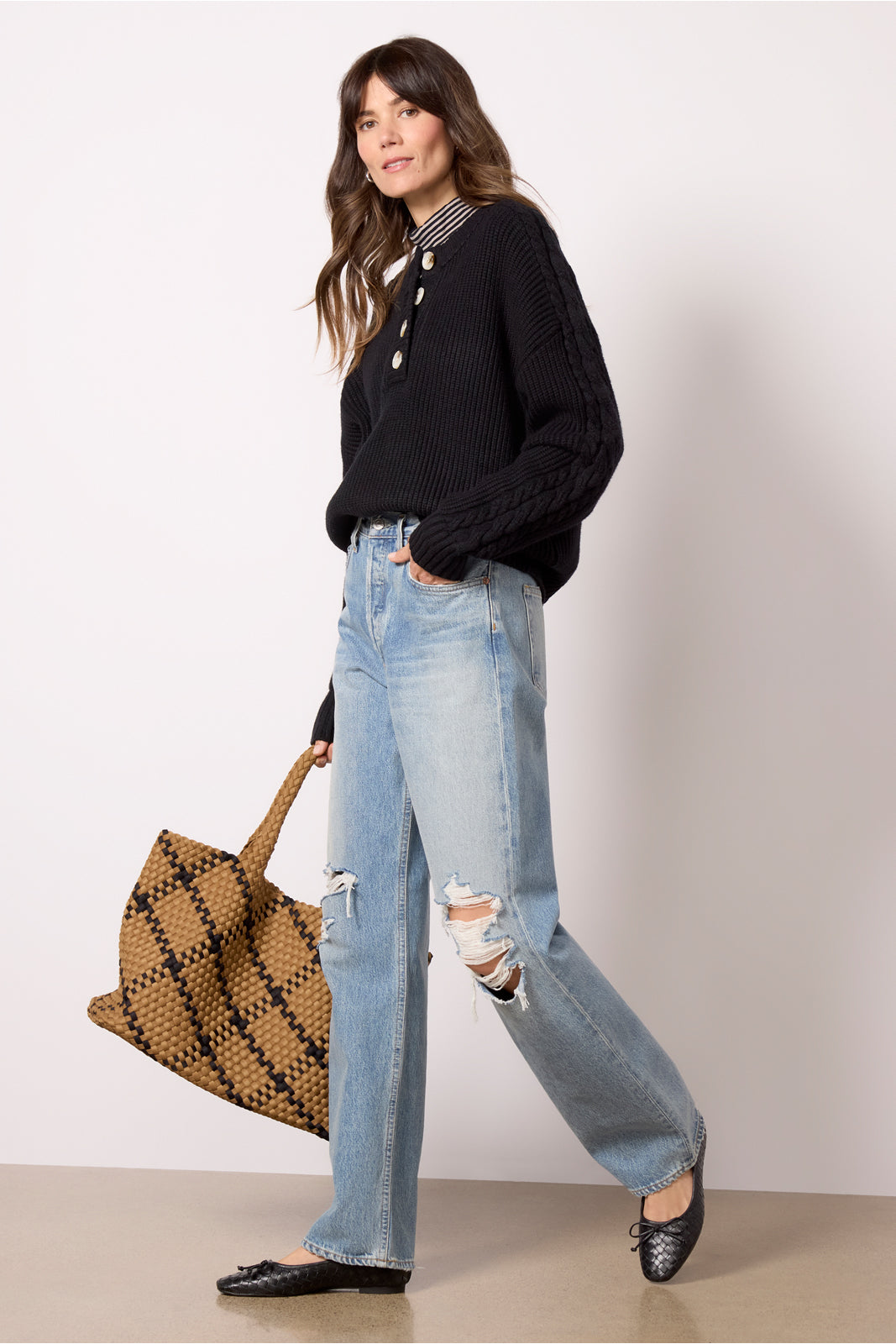 Vera Button Neck Sweater