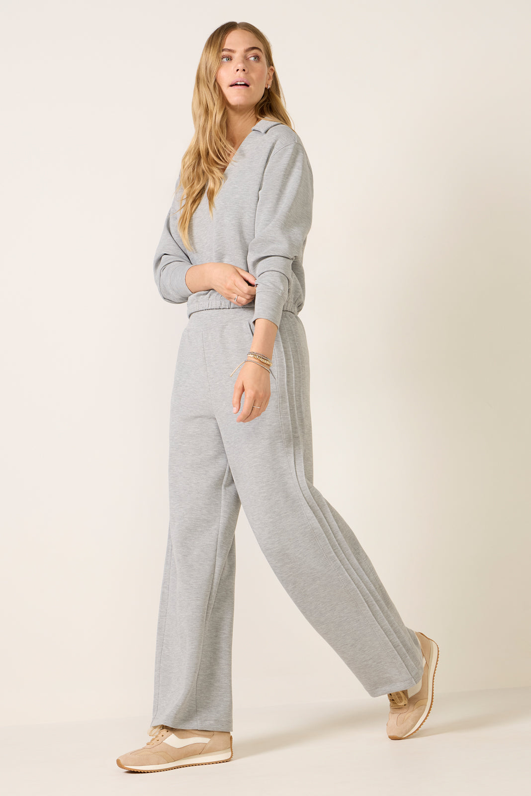 Cambrie Wide Leg Pintuck Pant