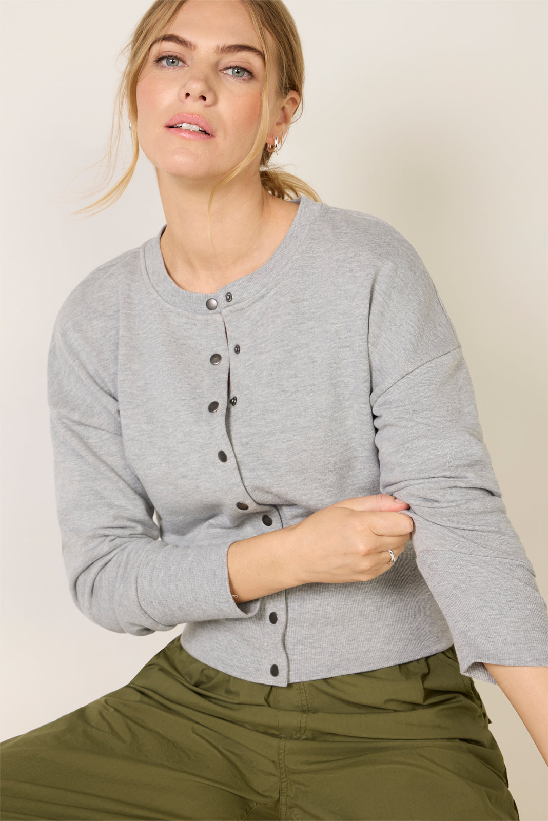 Lydia Snap Front Sweatshirt