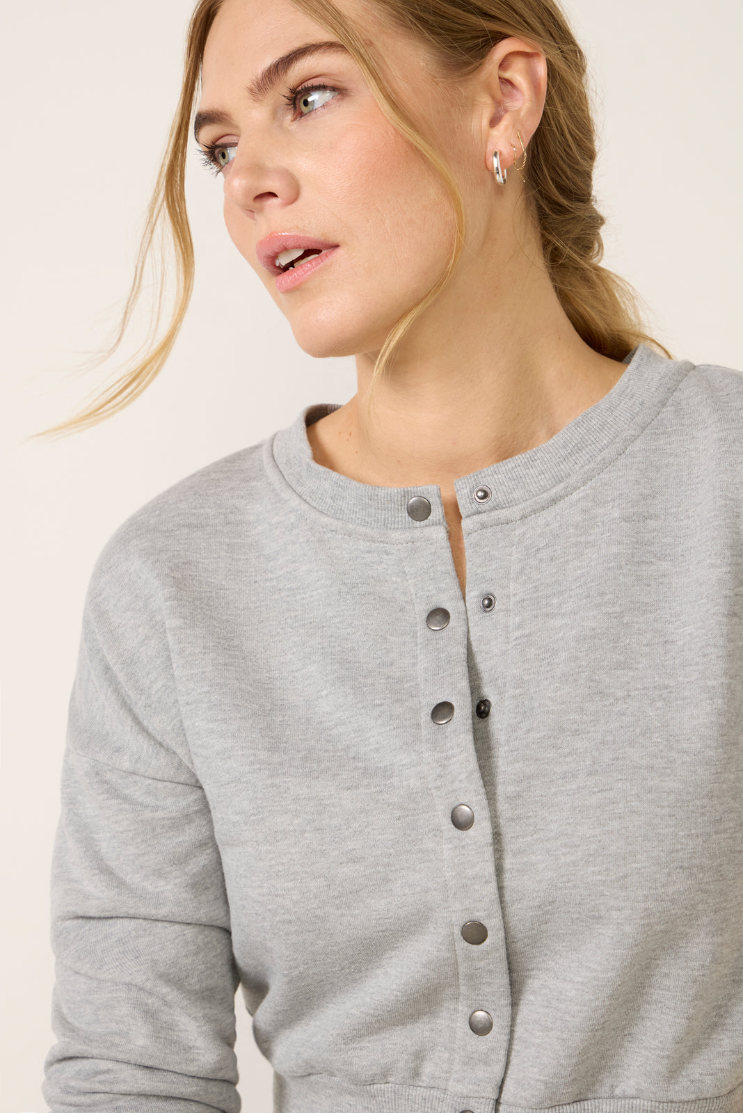 Lydia Snap Front Sweatshirt