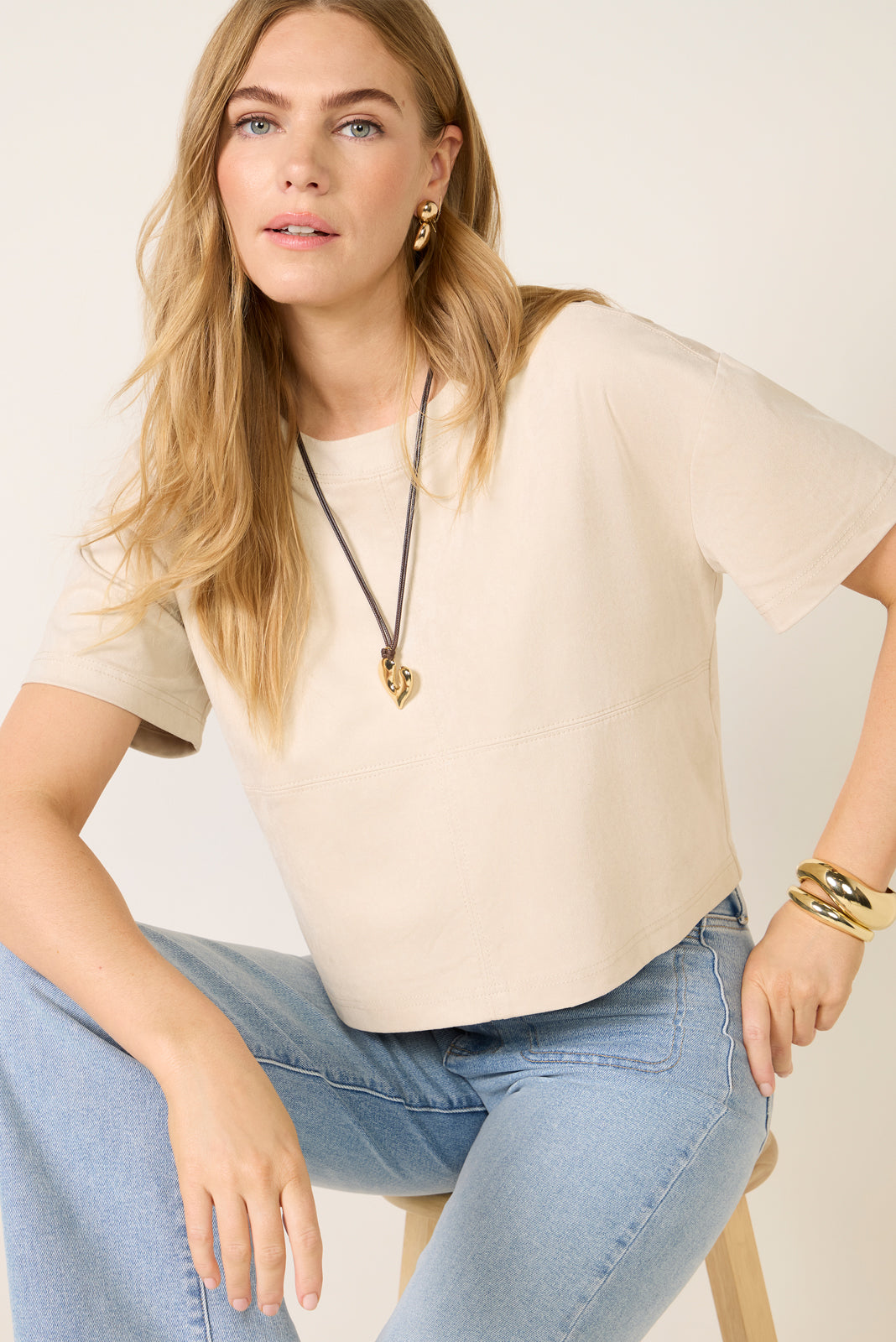 Kimberly Faux Suede Top