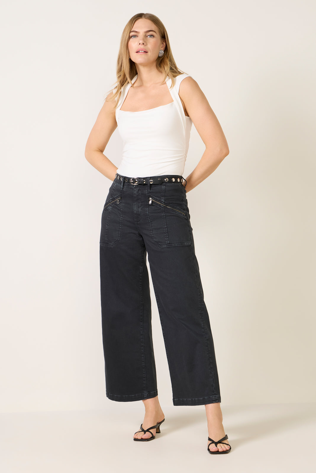 Meg Wide Leg w Zipper Pocket