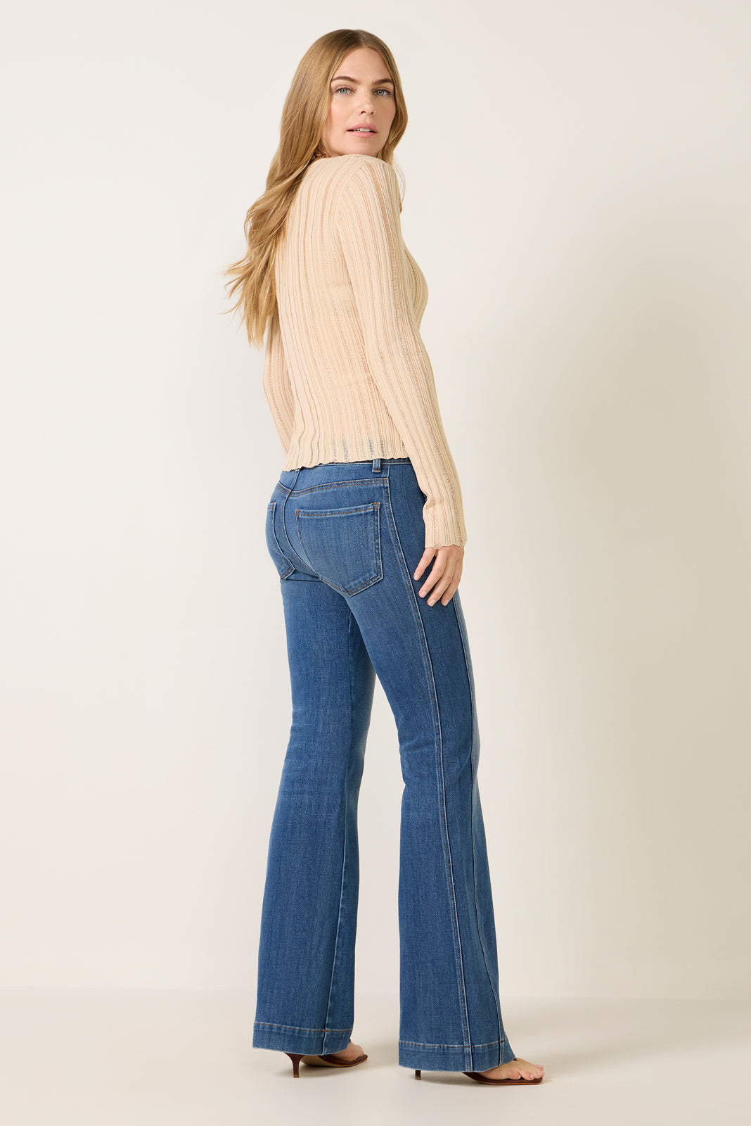 Natalie Bootcut w Side Inset Jean