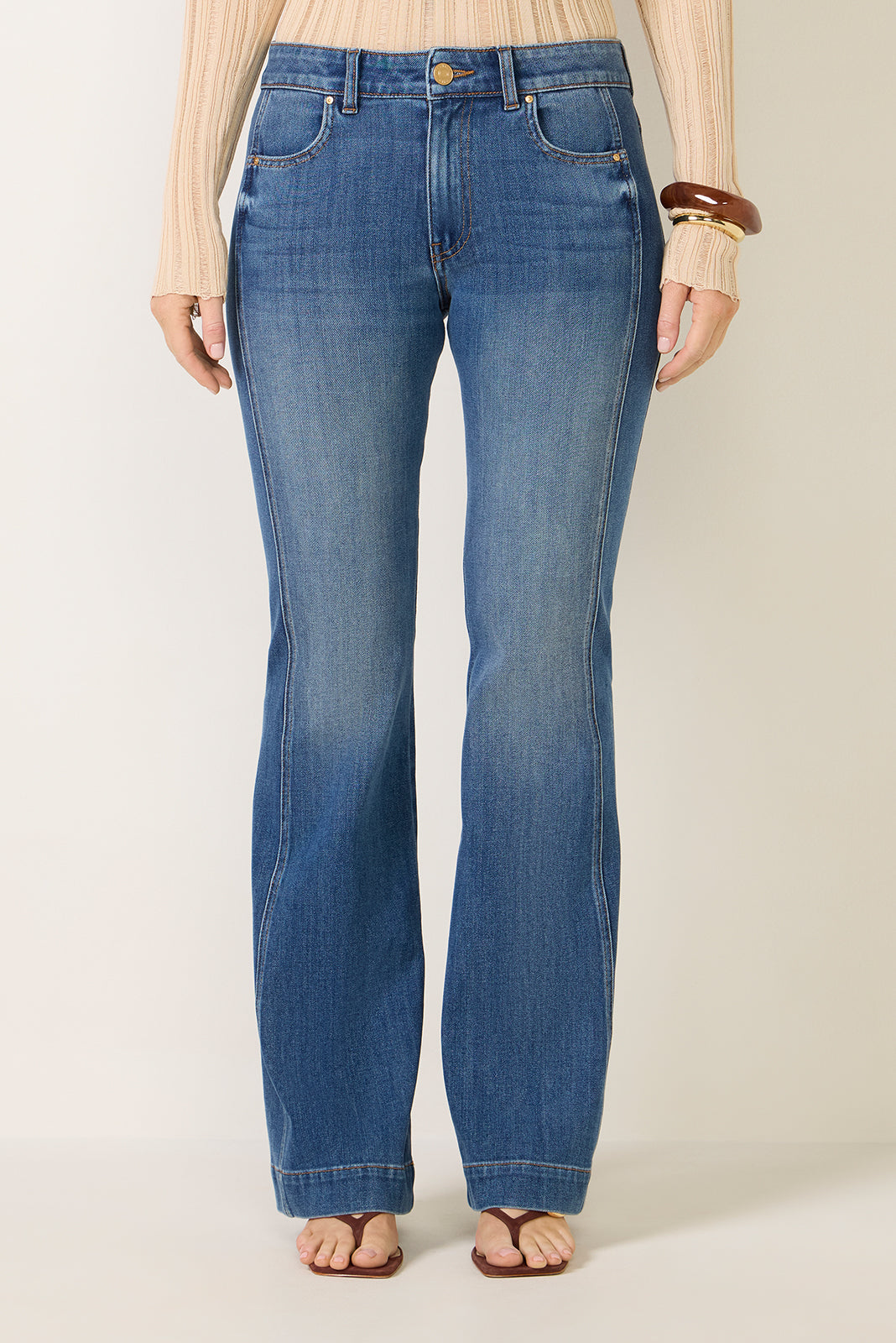 Natalie Bootcut w Side Inset Jean