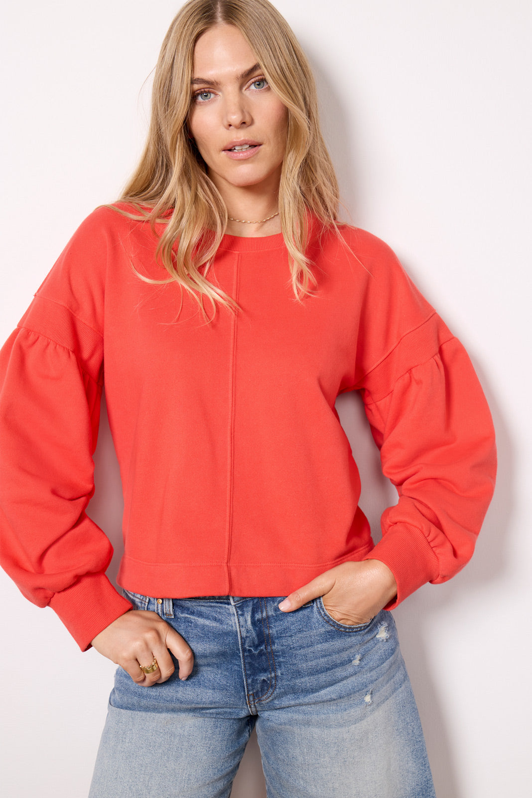 Samantha Puff Sleeve Sweatshirt
