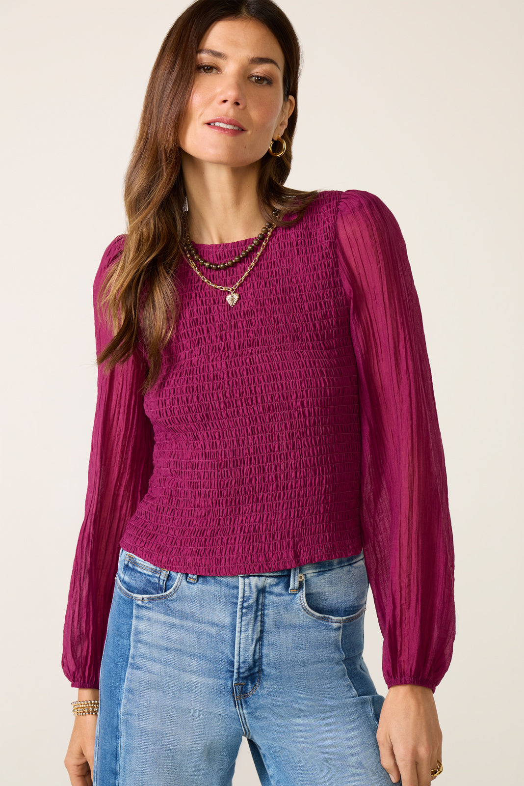 Kendall Smocked Blouse