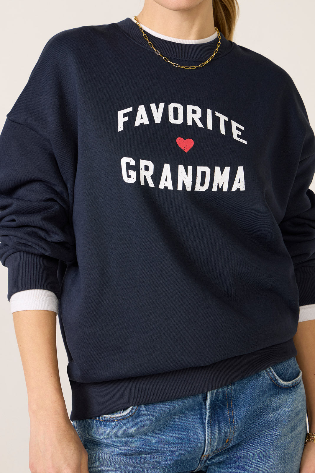 Favorite Grandma Heart Logo Sweatshirt
