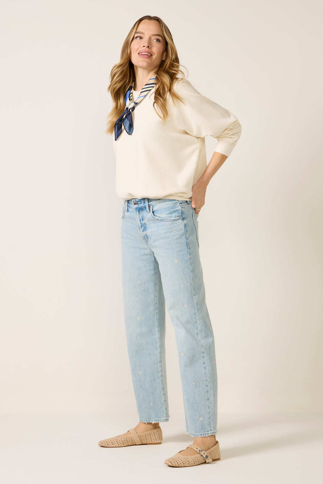 Lexi Bowed Straight Jean