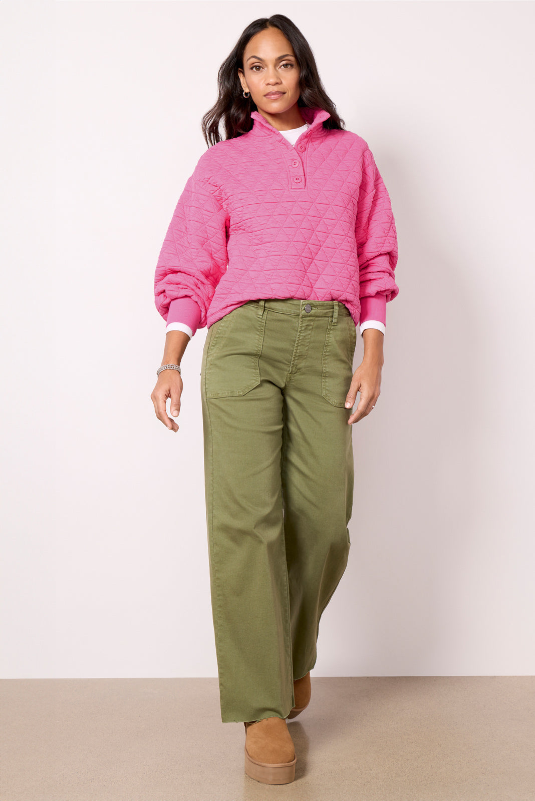 Quilted Button Up Popover