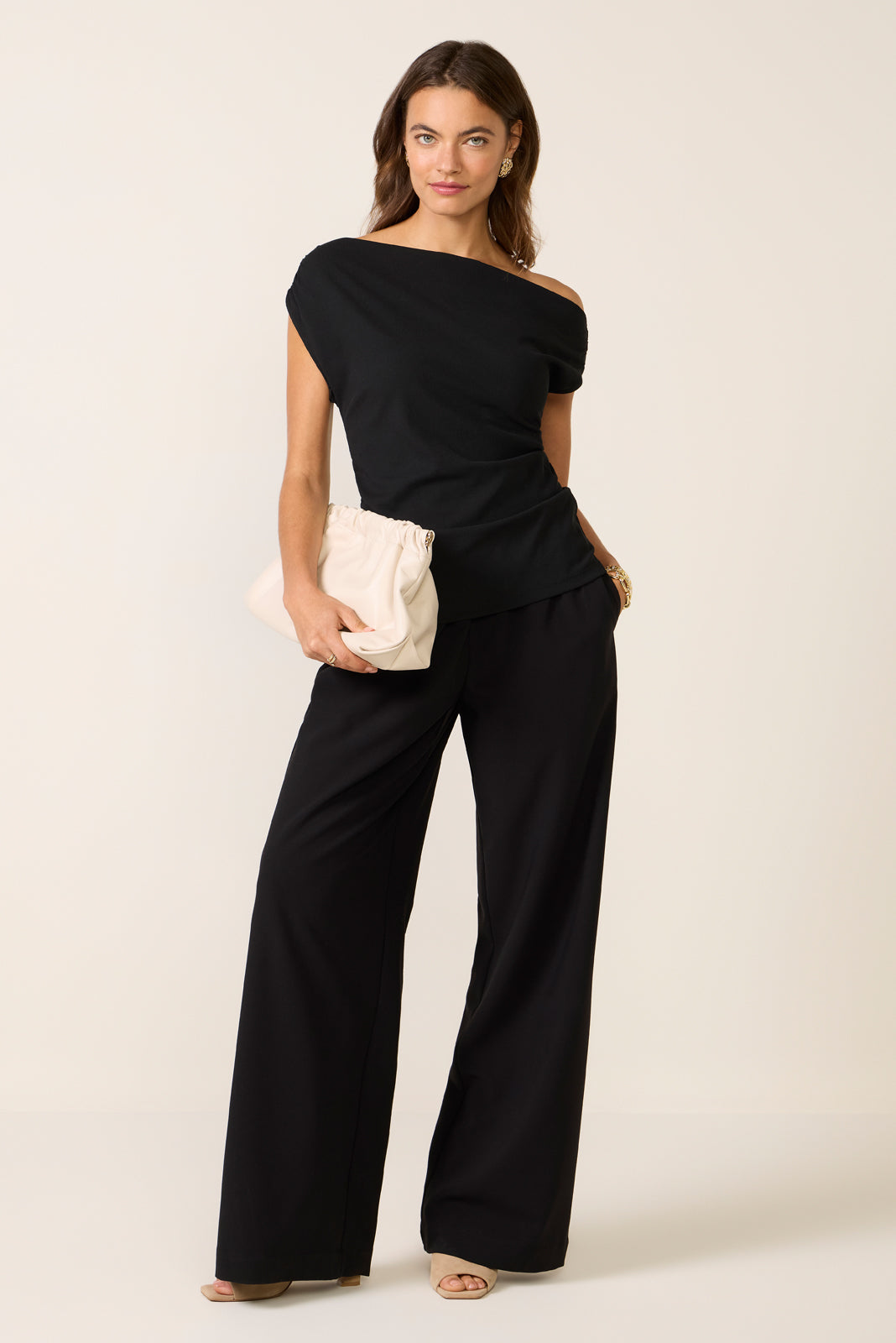 Off The Shoulder Ruched Top