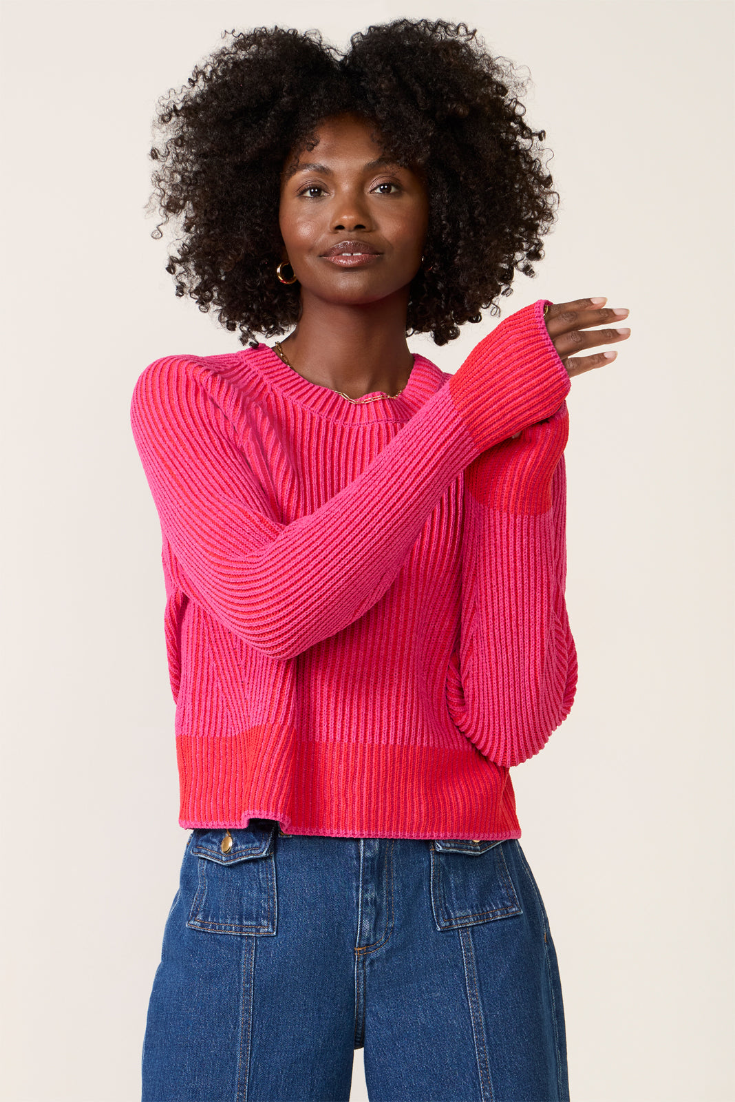 Codey Plated Crew Sweater