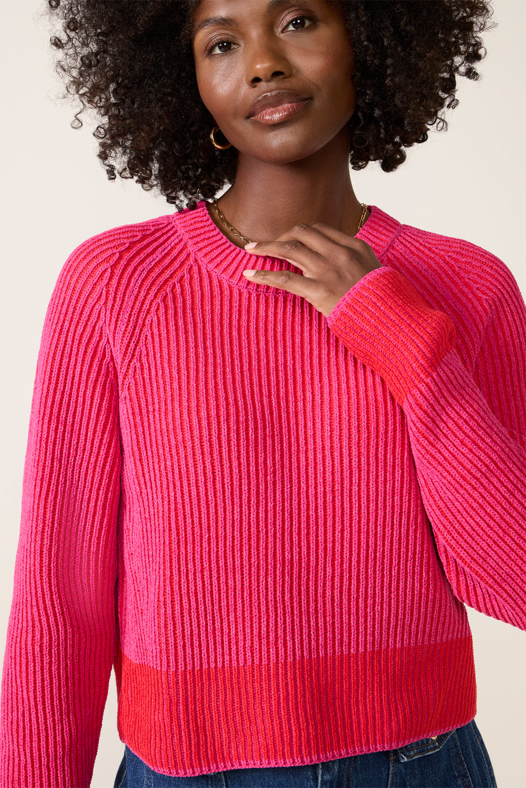 Codey Plated Crew Sweater