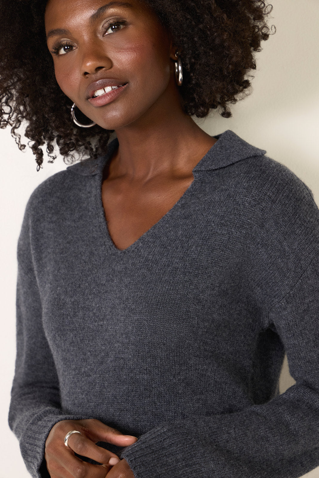 Collared Pullover Sweater Dress