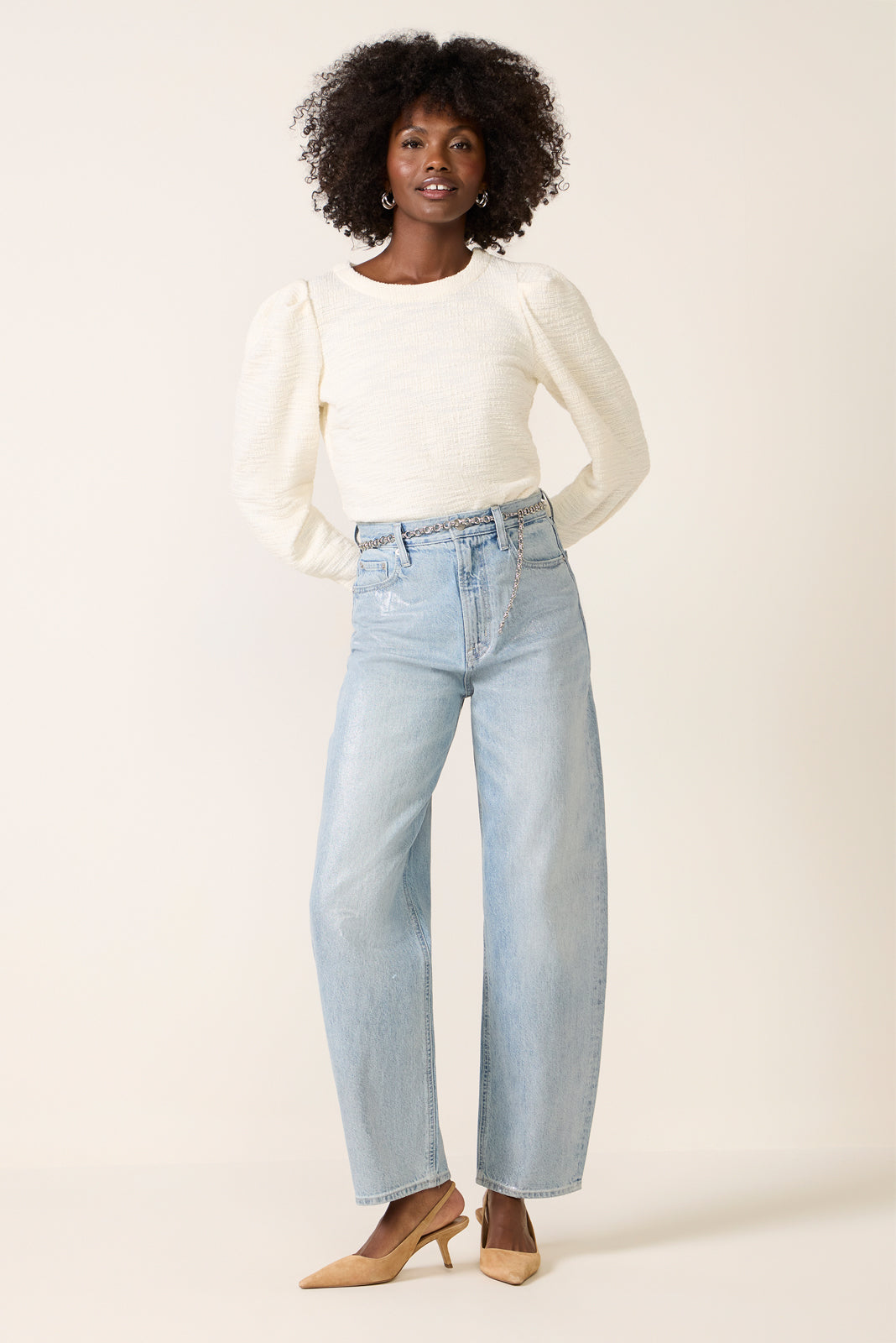 Polly Knit Tweed Top