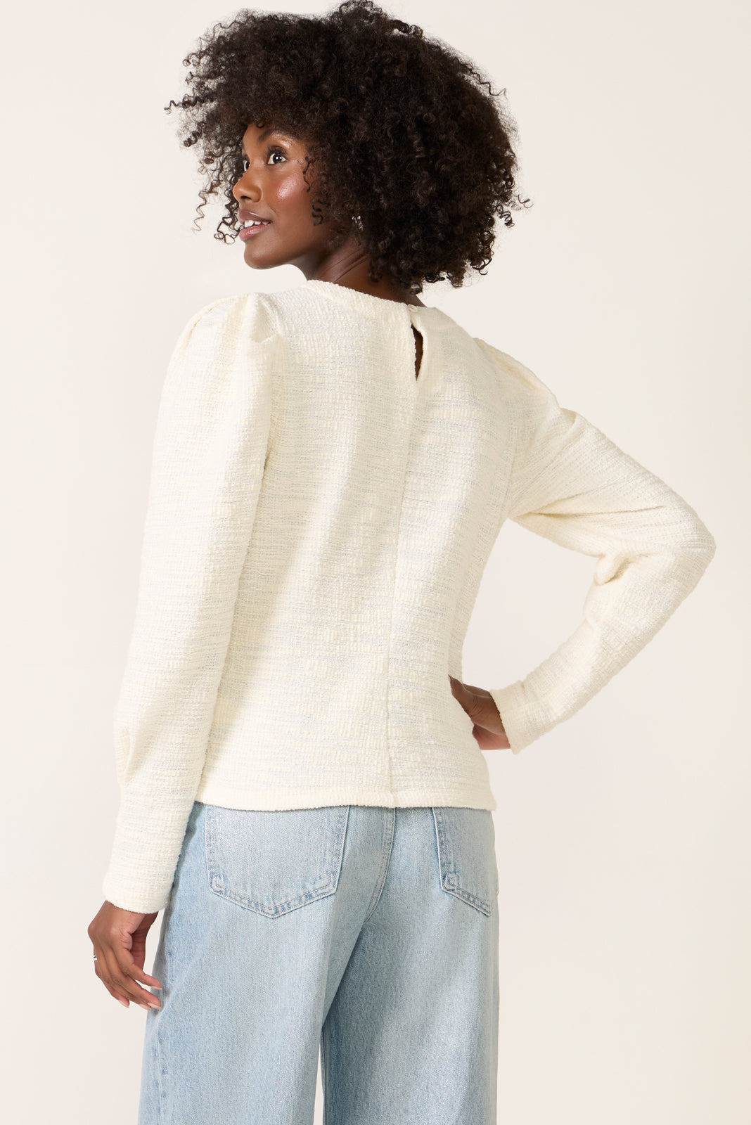 Polly Knit Tweed Top