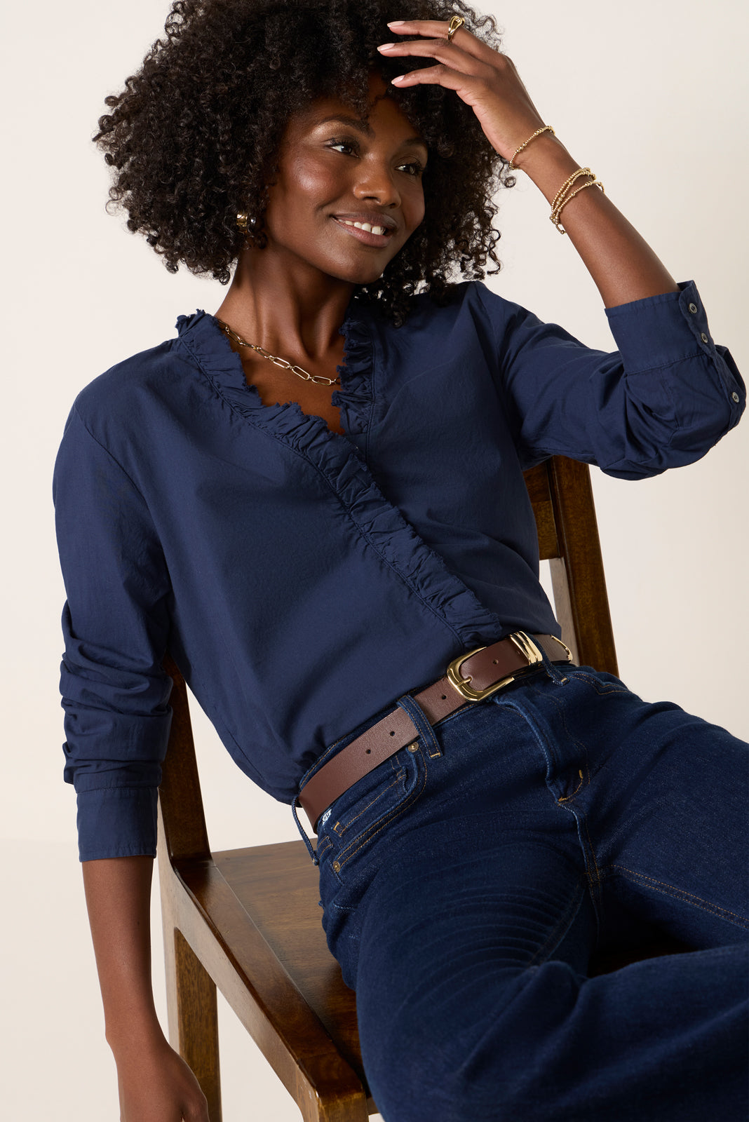 Xirena（キセレナ）シャツ ネイビー classico-shirt-navy-channing-