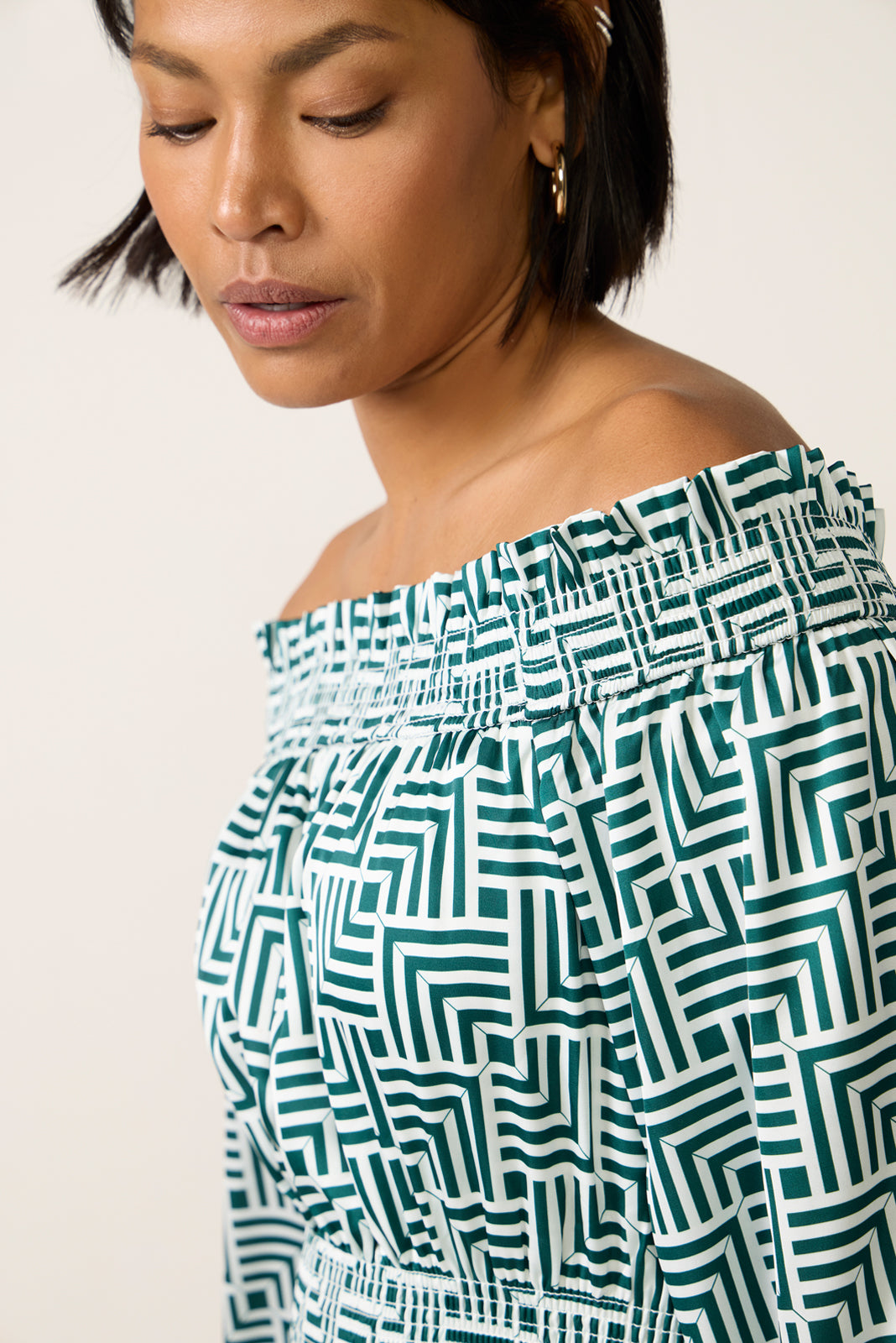 Hailey Off the Shoulder Maxi Dress