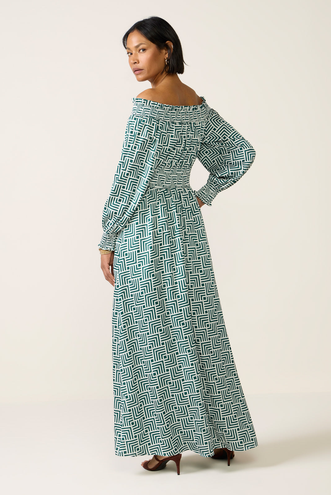 Hailey Off the Shoulder Maxi Dress
