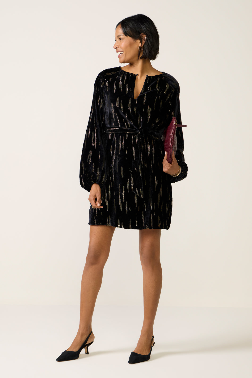 Carina Velvet Shift Dress