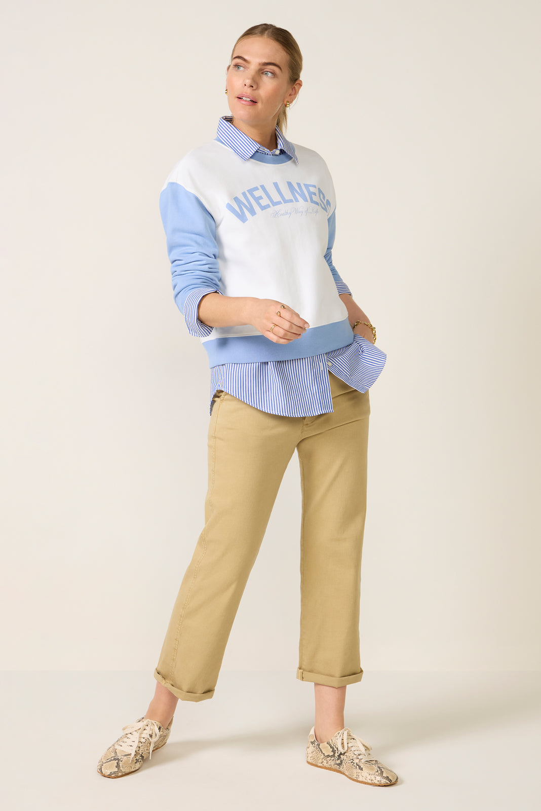 Crew Neck Graphic Sweatshirt