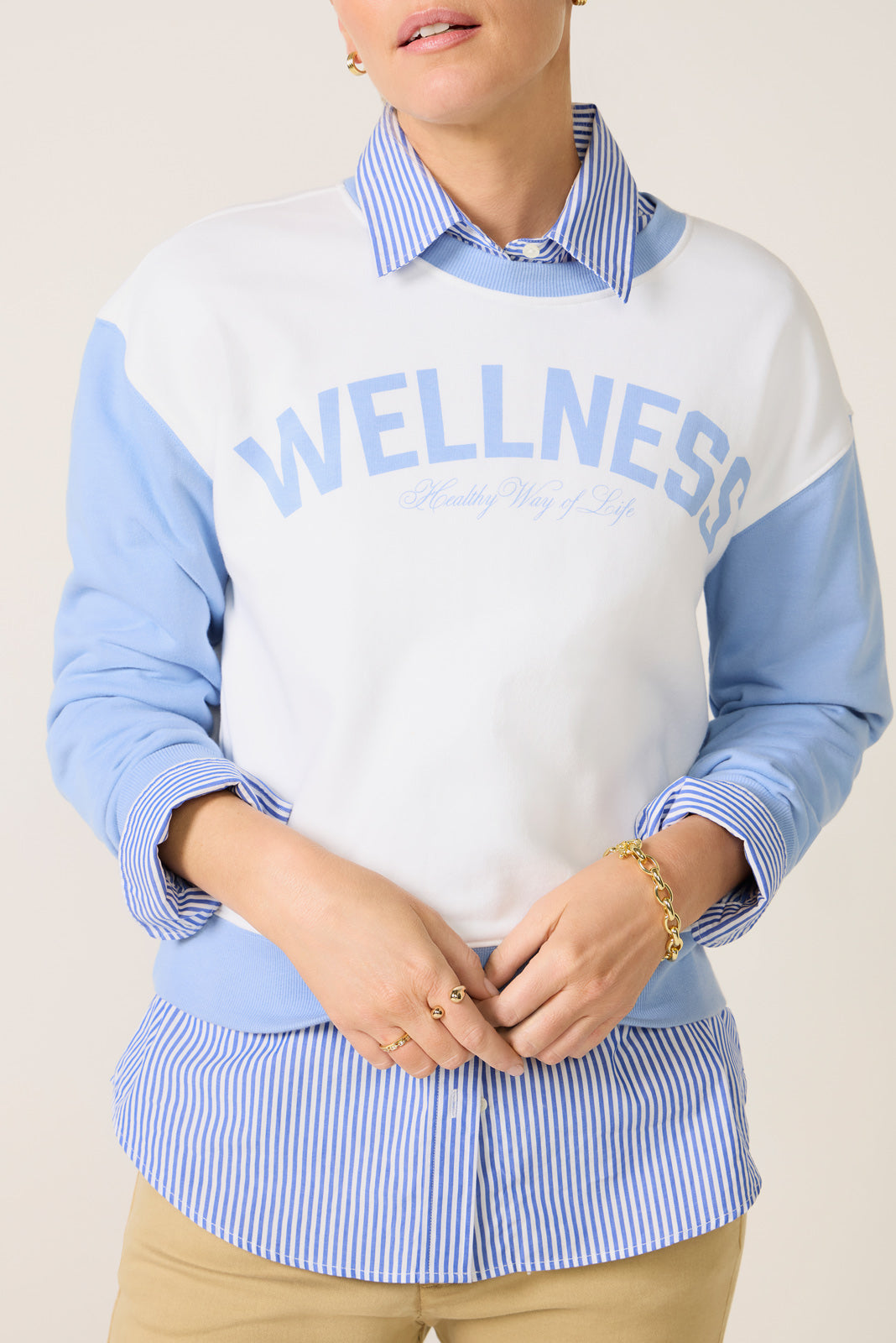 Crew Neck Graphic Sweatshirt