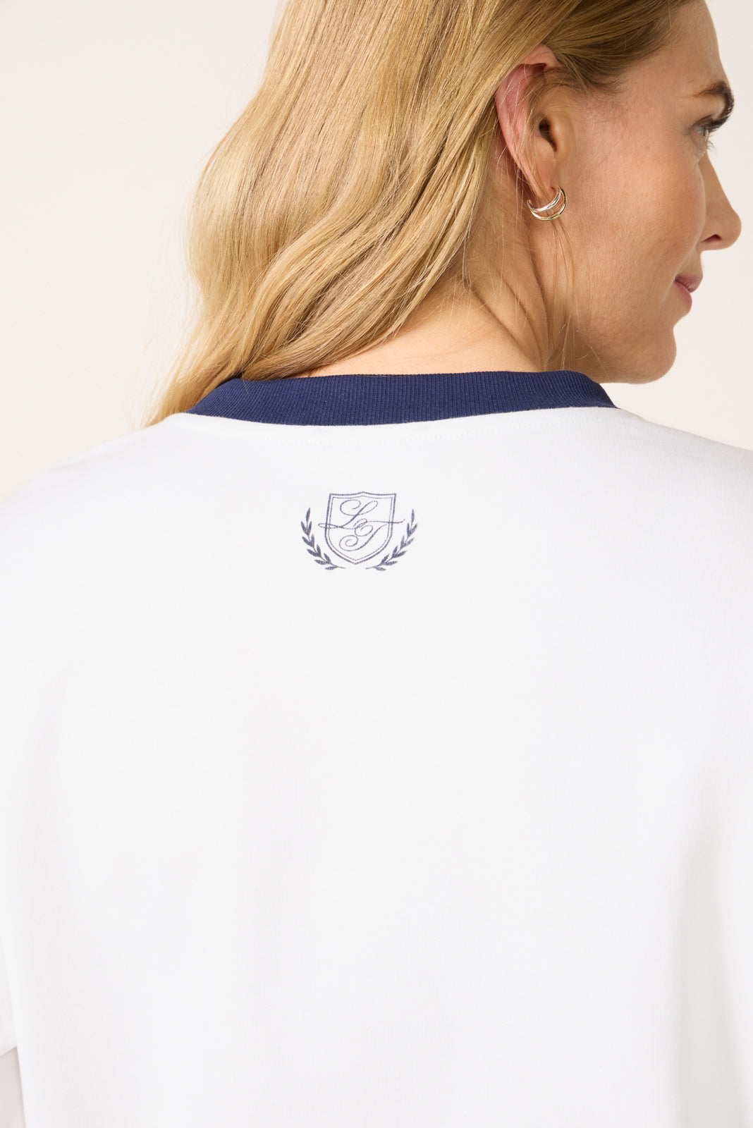 Crew Neck Patch Sweatshirt