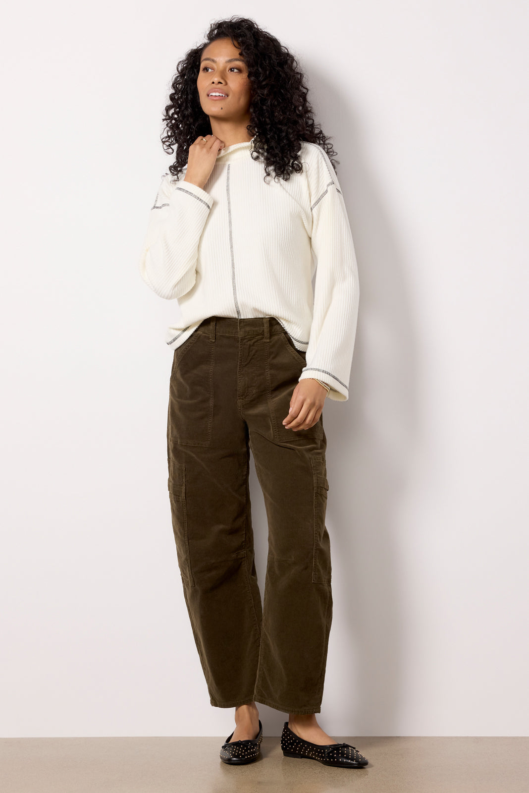 Noah Coverstitch Top