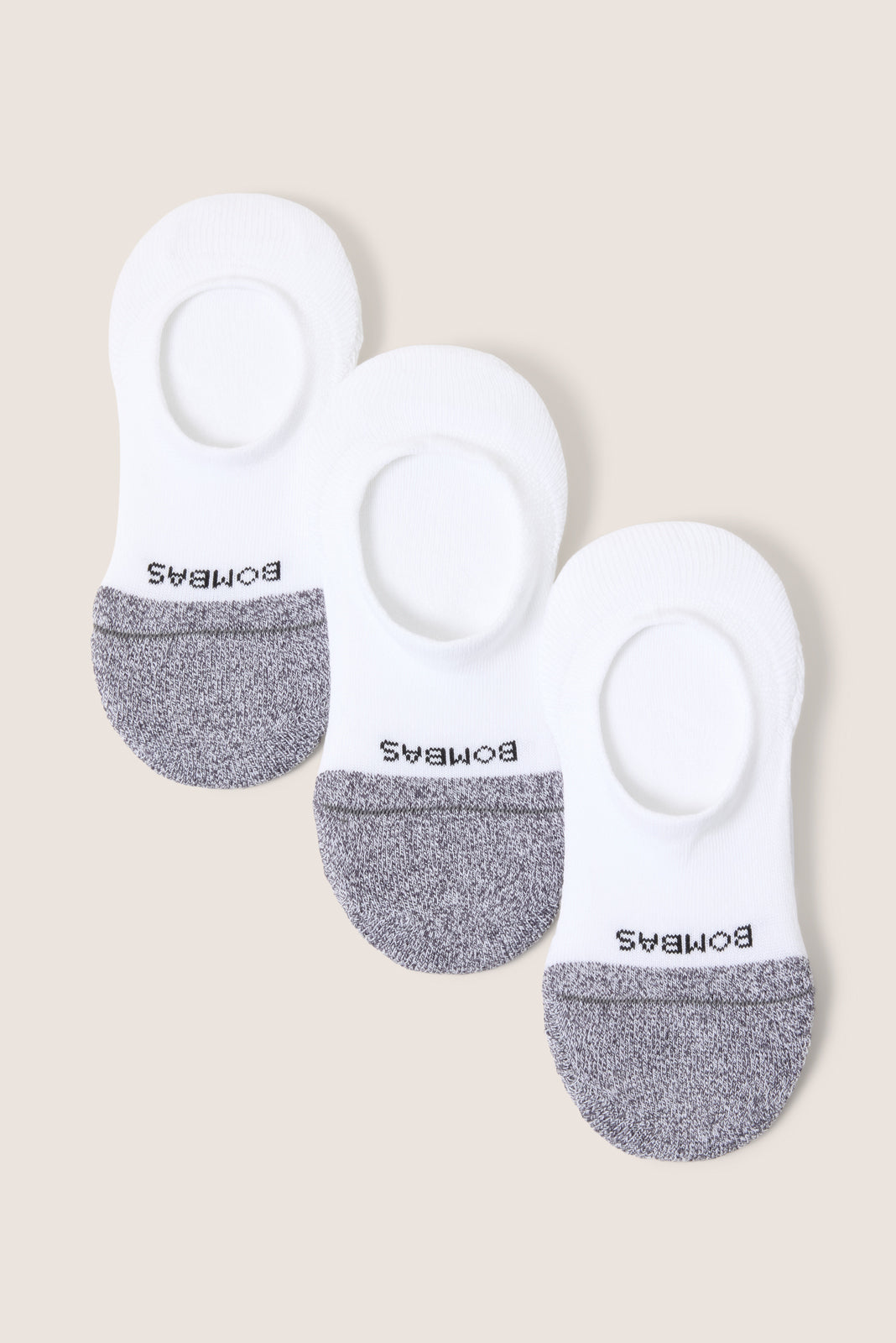 Bombas Women's 3 Pack Cushion No Show Socks, Size Medium, White Bombas Women's 3 Pack Cushion No Show Socks, Size Medium, White