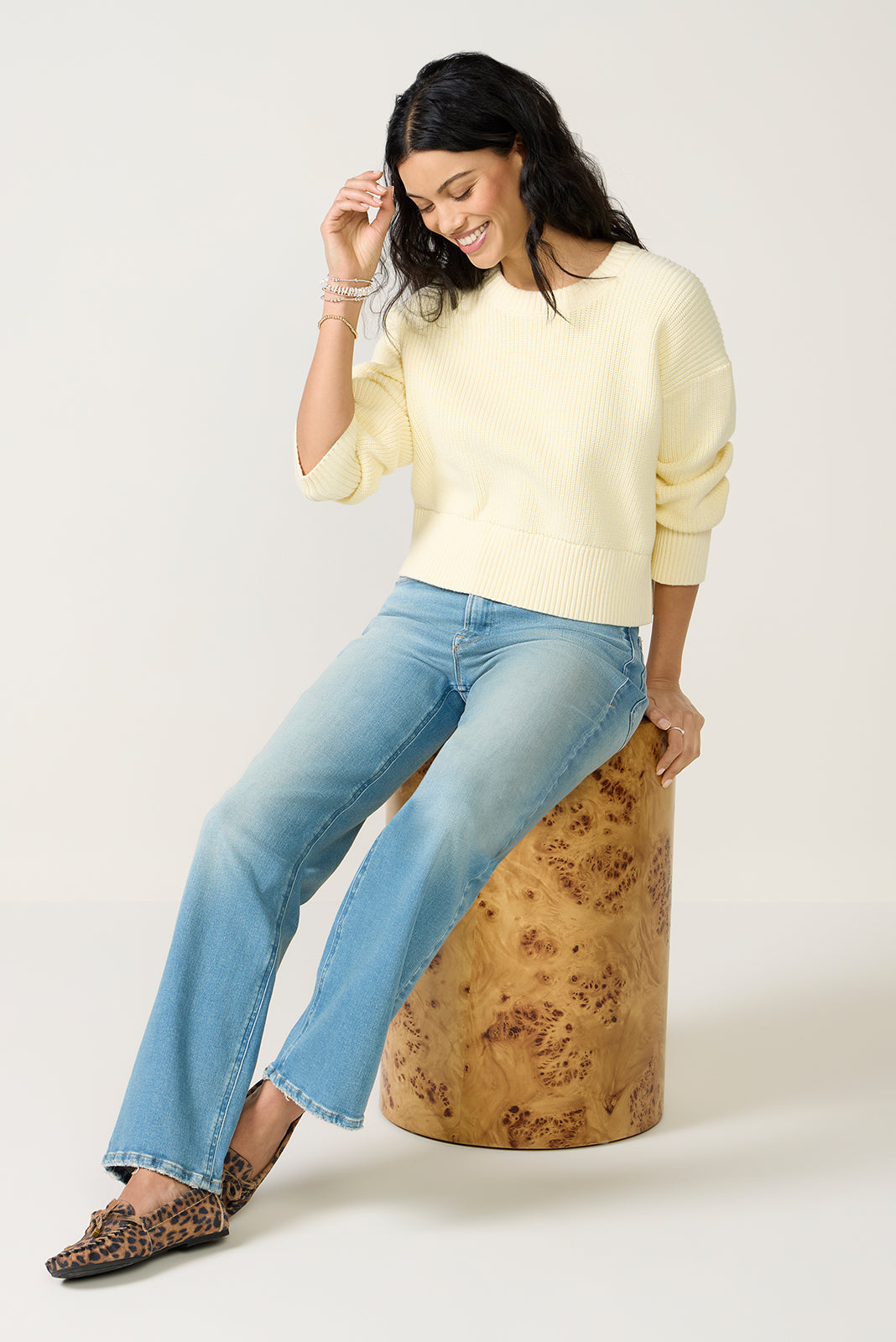 Audrey Crew Neck Sweater